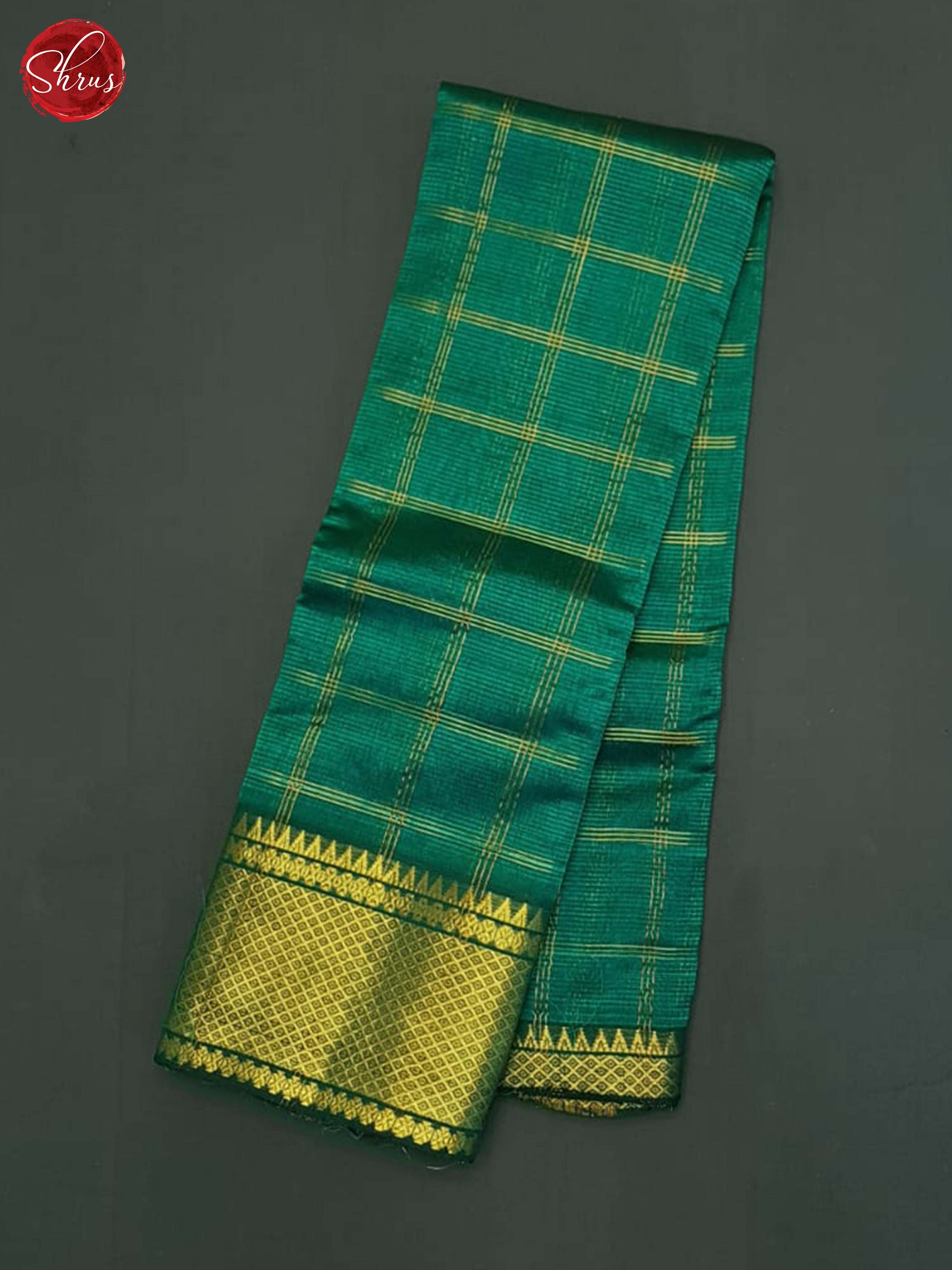 Green(Single tone)- Mangalagiri Silk Cotton Saree - Shop on ShrusEternity.com