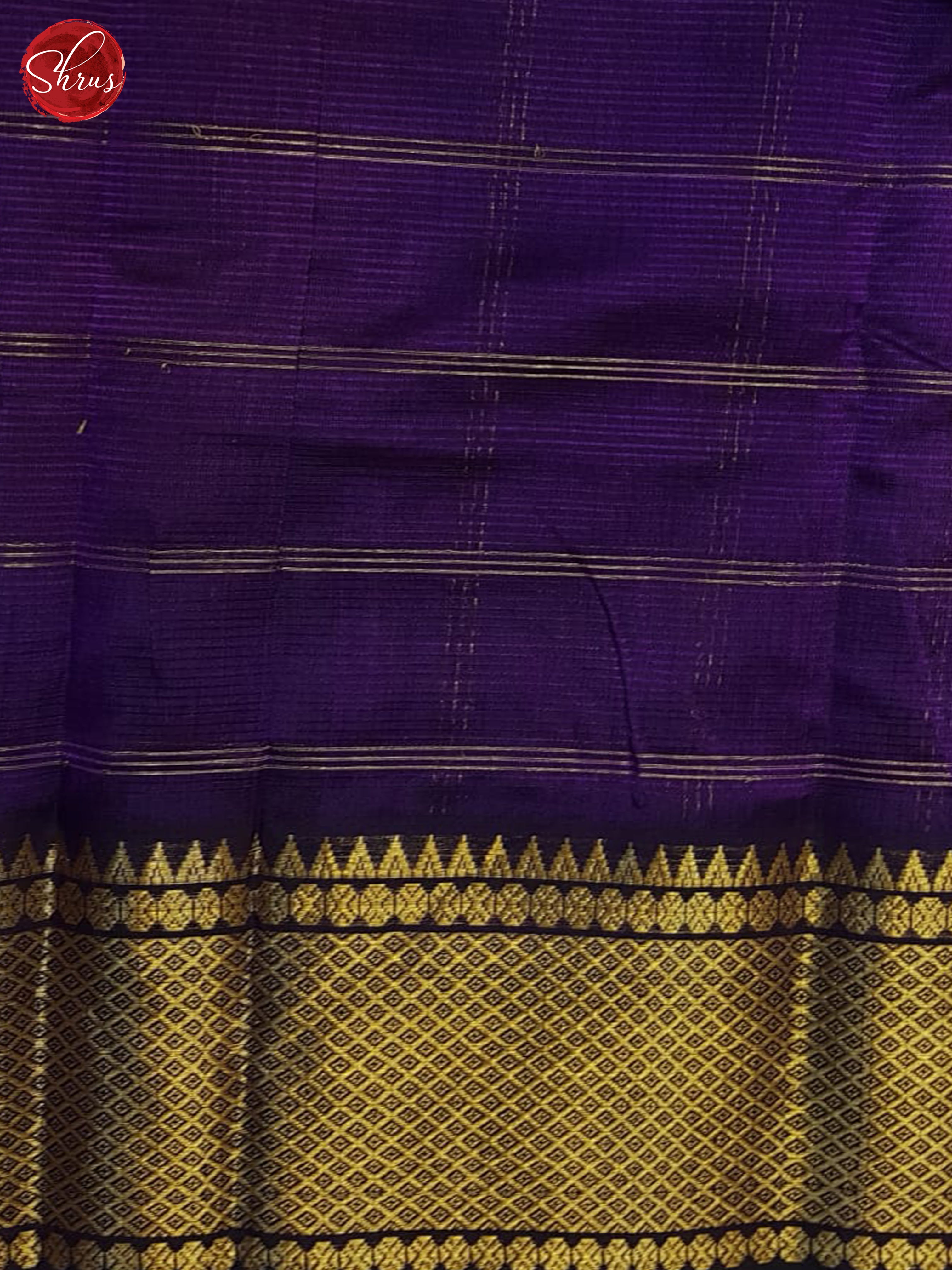 Purple(Single tone)- Mangalagiri Silk Cotton Saree - Shop on ShrusEternity.com