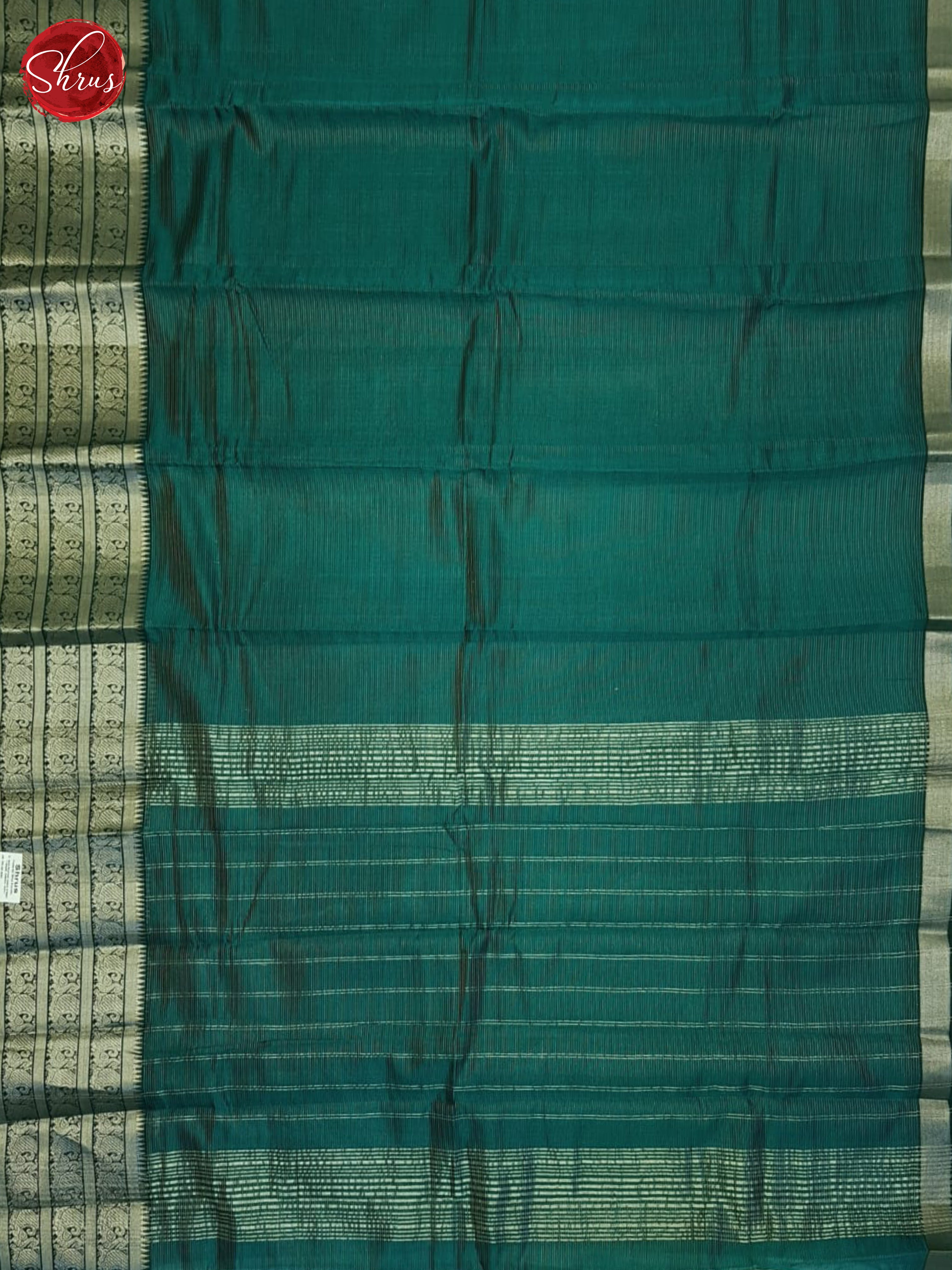 Green(Single Tone)- Mangalagiri Silk Cotton Saree - Shop on ShrusEternity.com