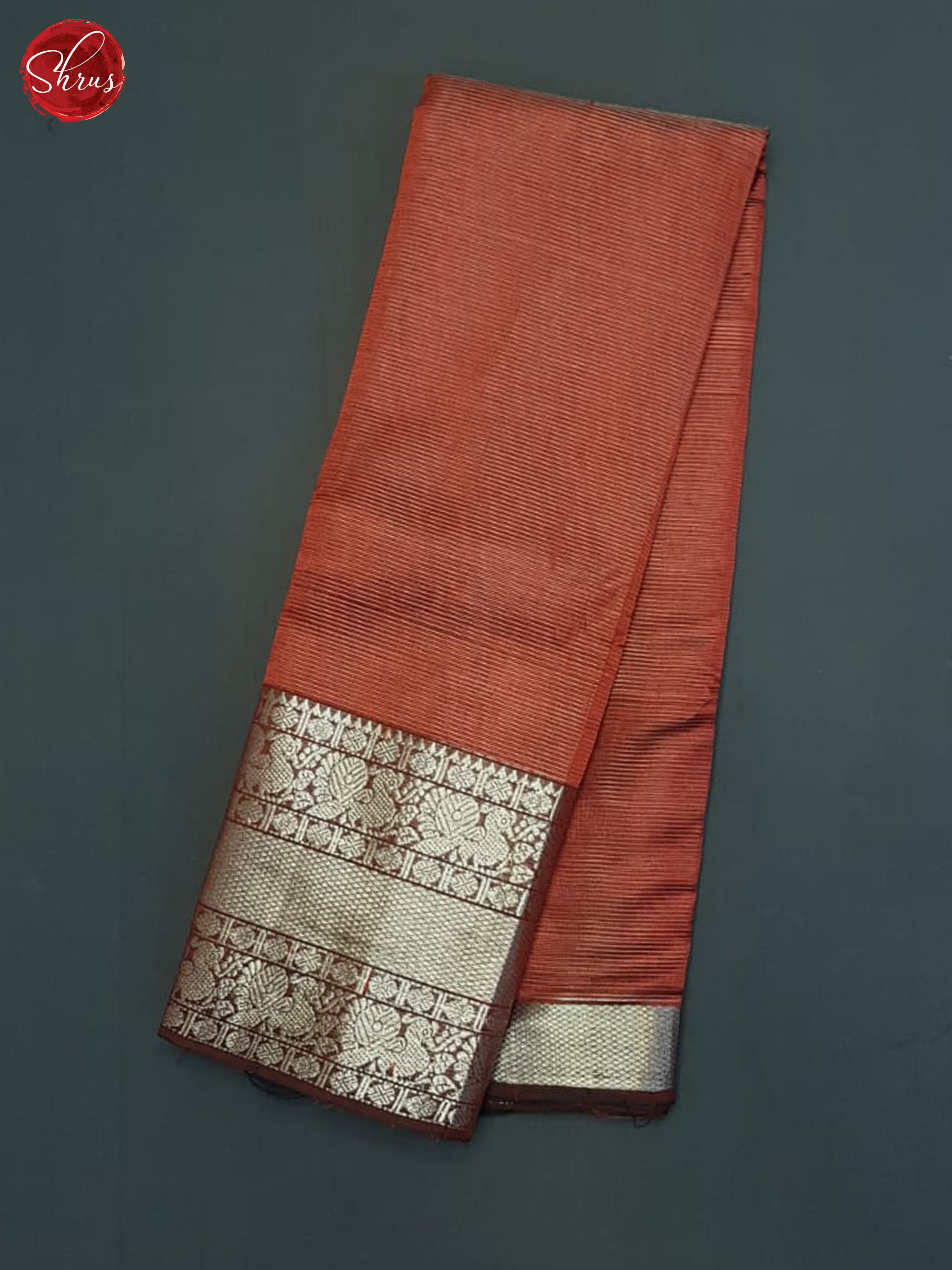 Red(Single Tone)- Mangalagiri Silk Cotton Saree - Shop on ShrusEternity.com