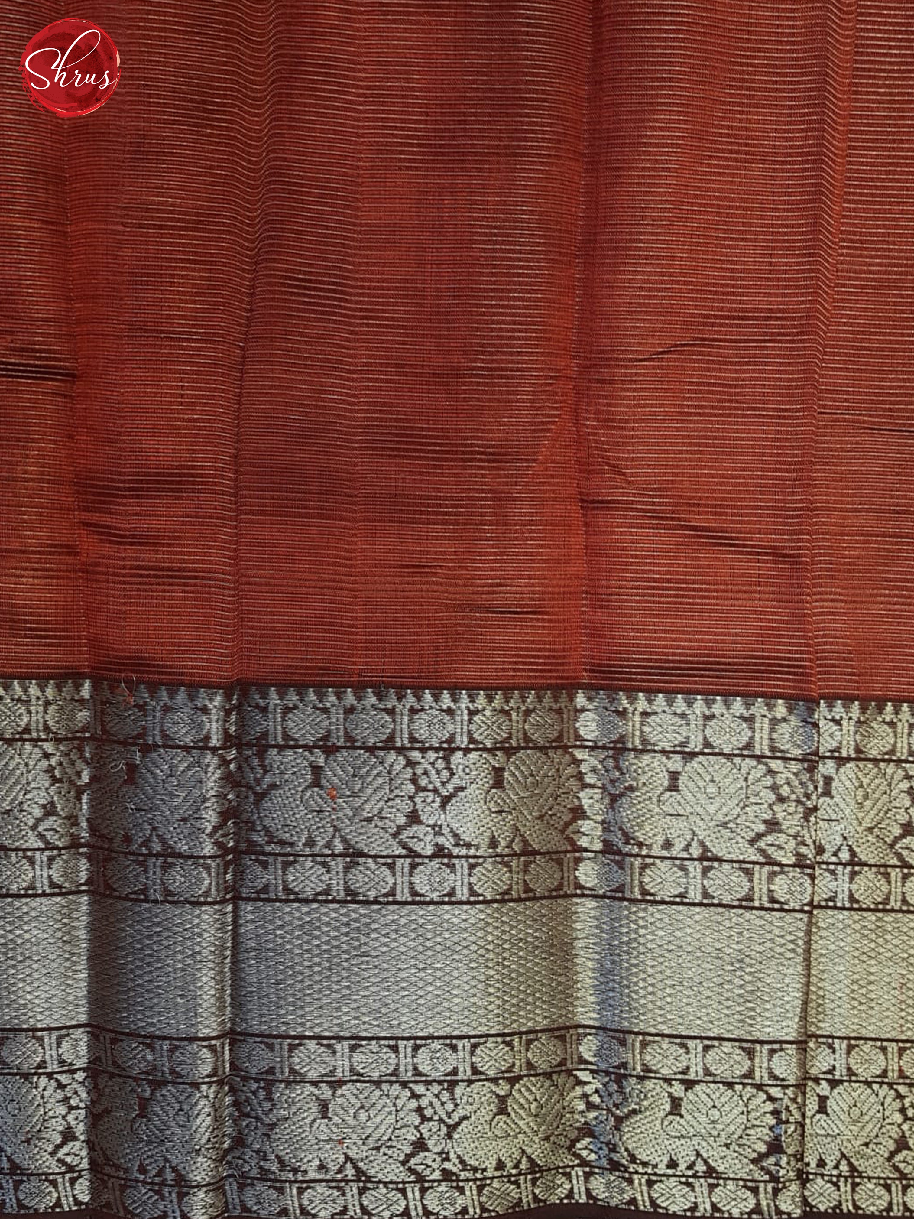 Red(Single Tone)- Mangalagiri Silk Cotton Saree - Shop on ShrusEternity.com