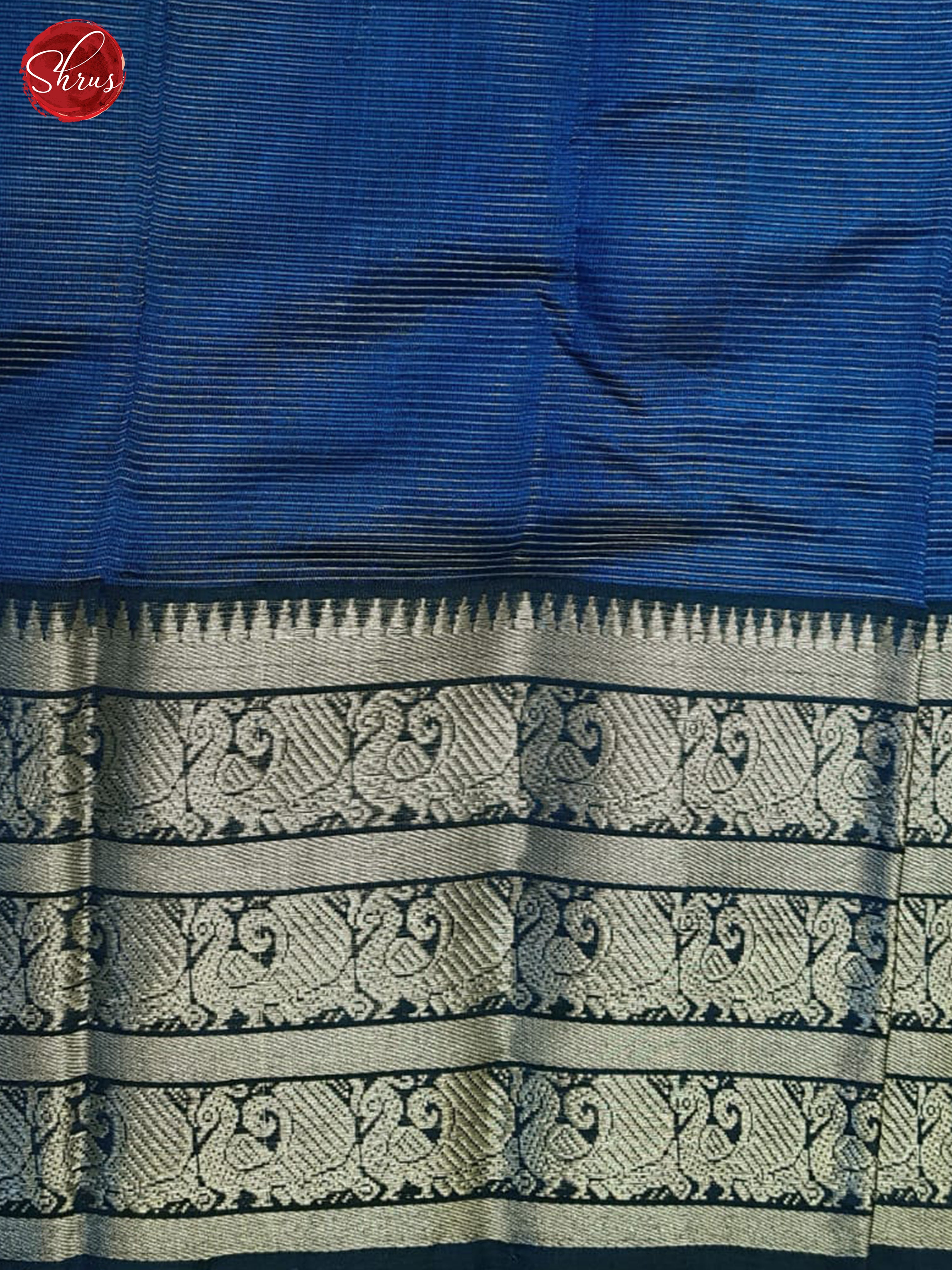 Blue(Single tone)- Mangalagiri Silk Cotton Saree - Shop on ShrusEternity.com