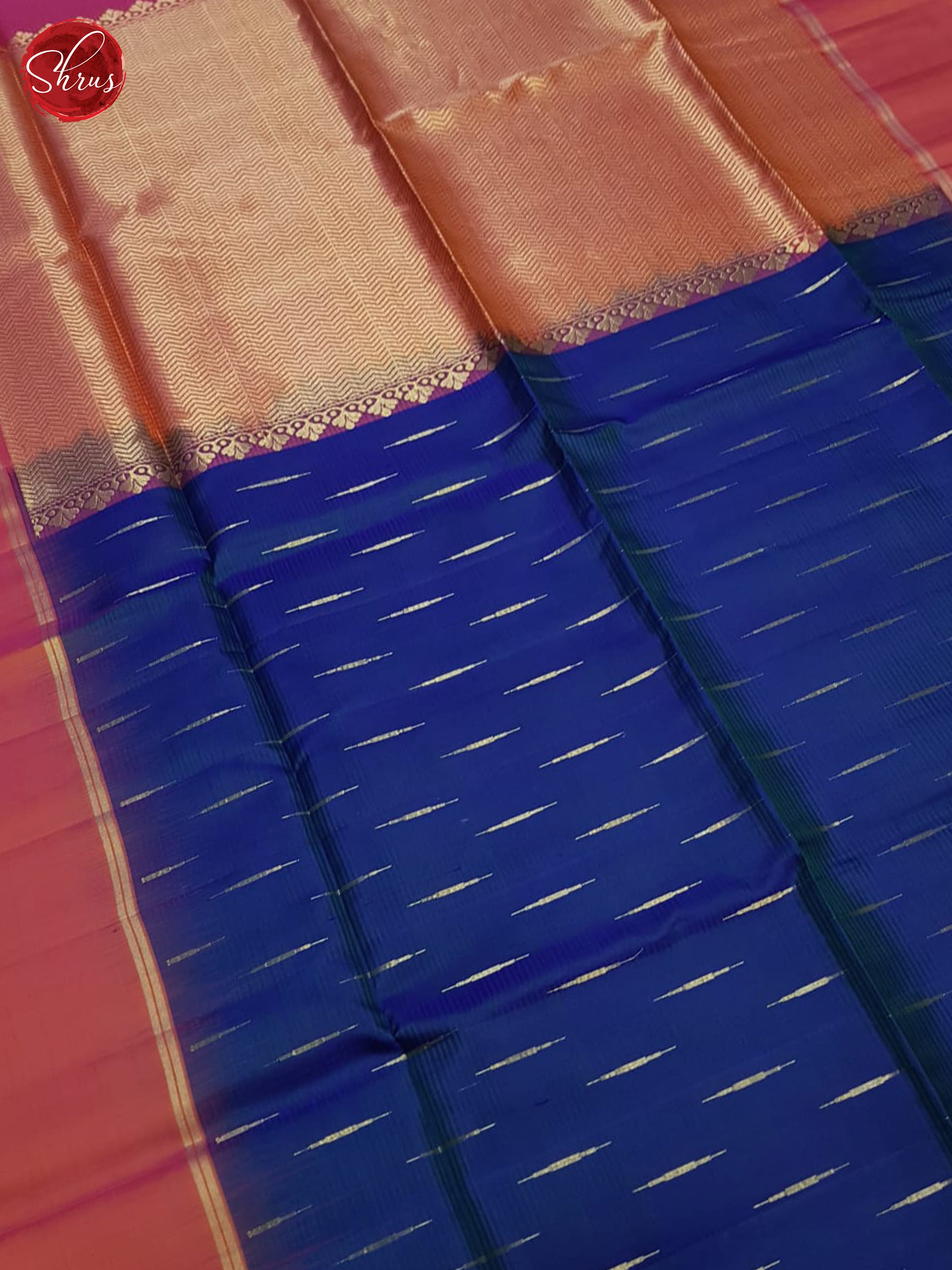 Blue And Pink- Soft Silk Saree - Shop on ShrusEternity.com