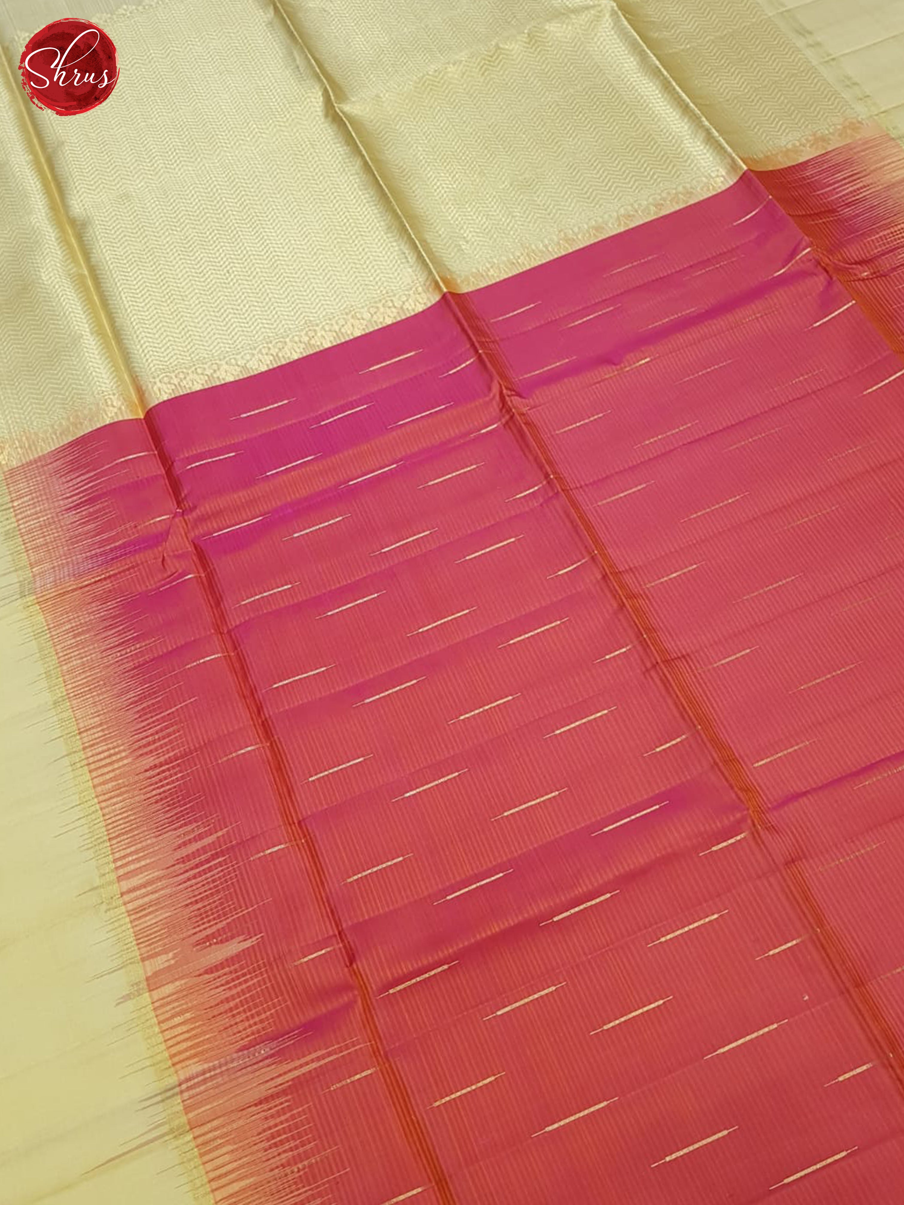 Pink And Beige- Soft Silk Saree - Shop on ShrusEternity.com