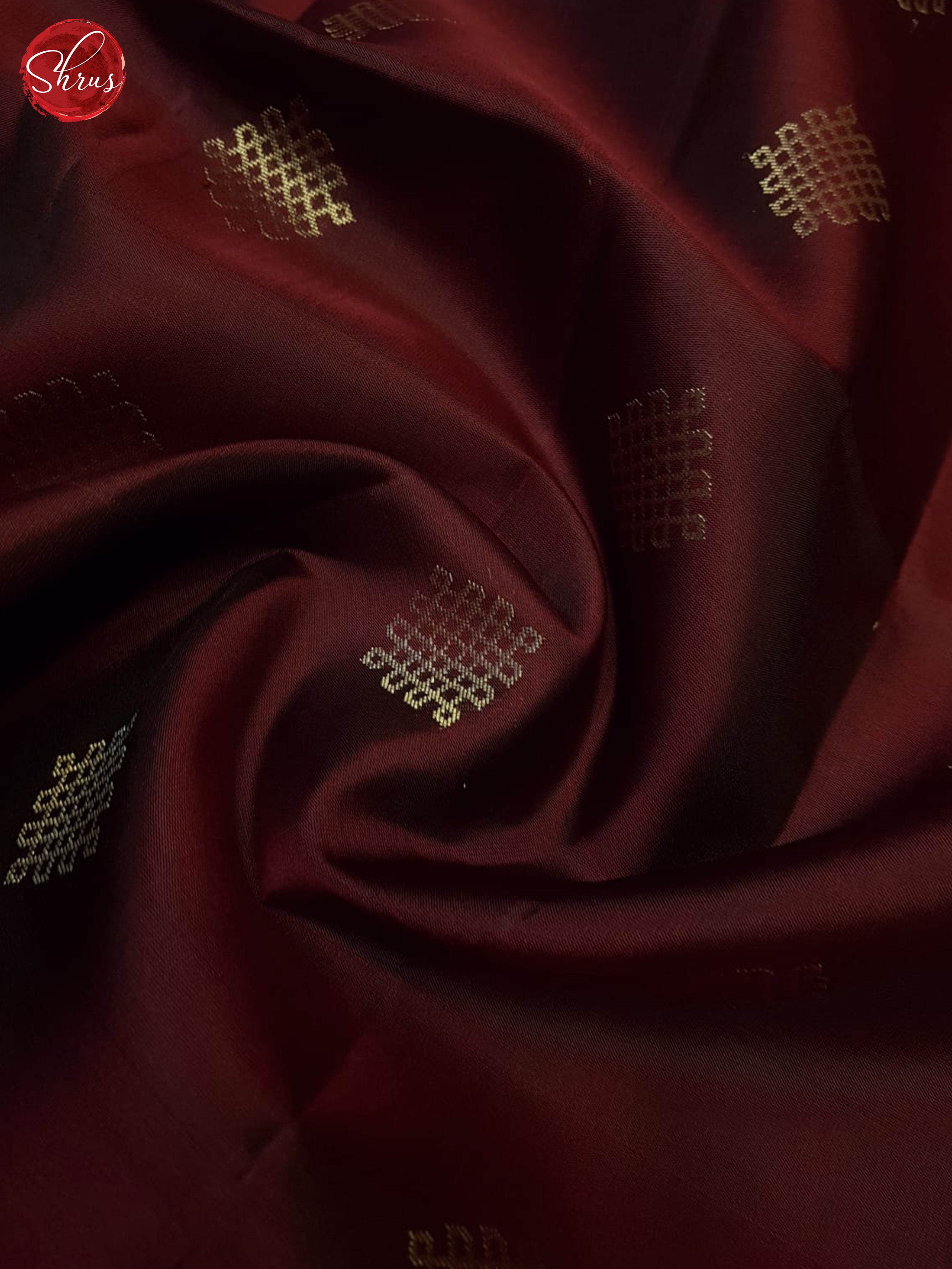 Maroon And Green- Soft Silk Saree - Shop on ShrusEternity.com
