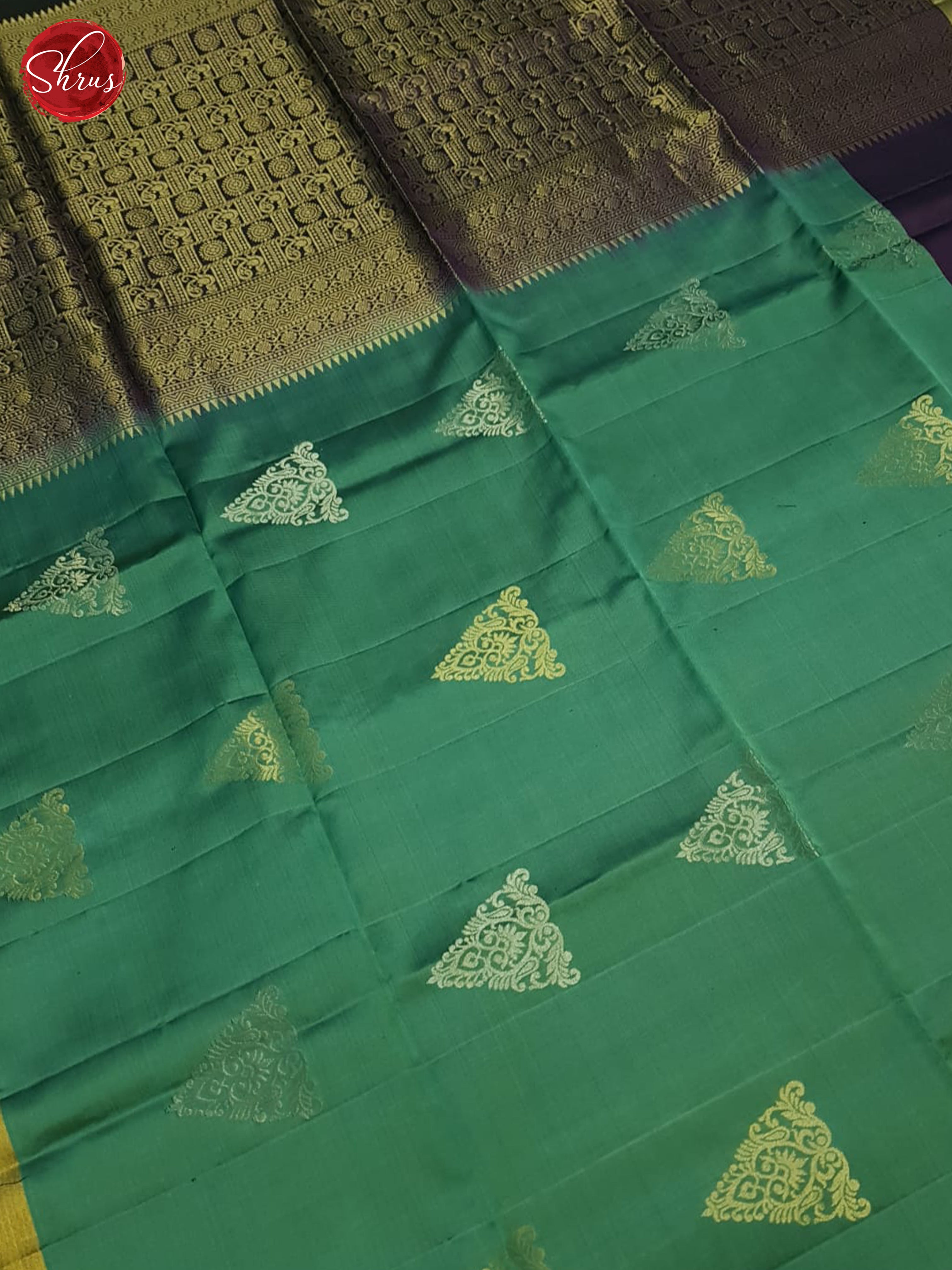 Green And Purple- Soft Silk saree - Shop on ShrusEternity.com