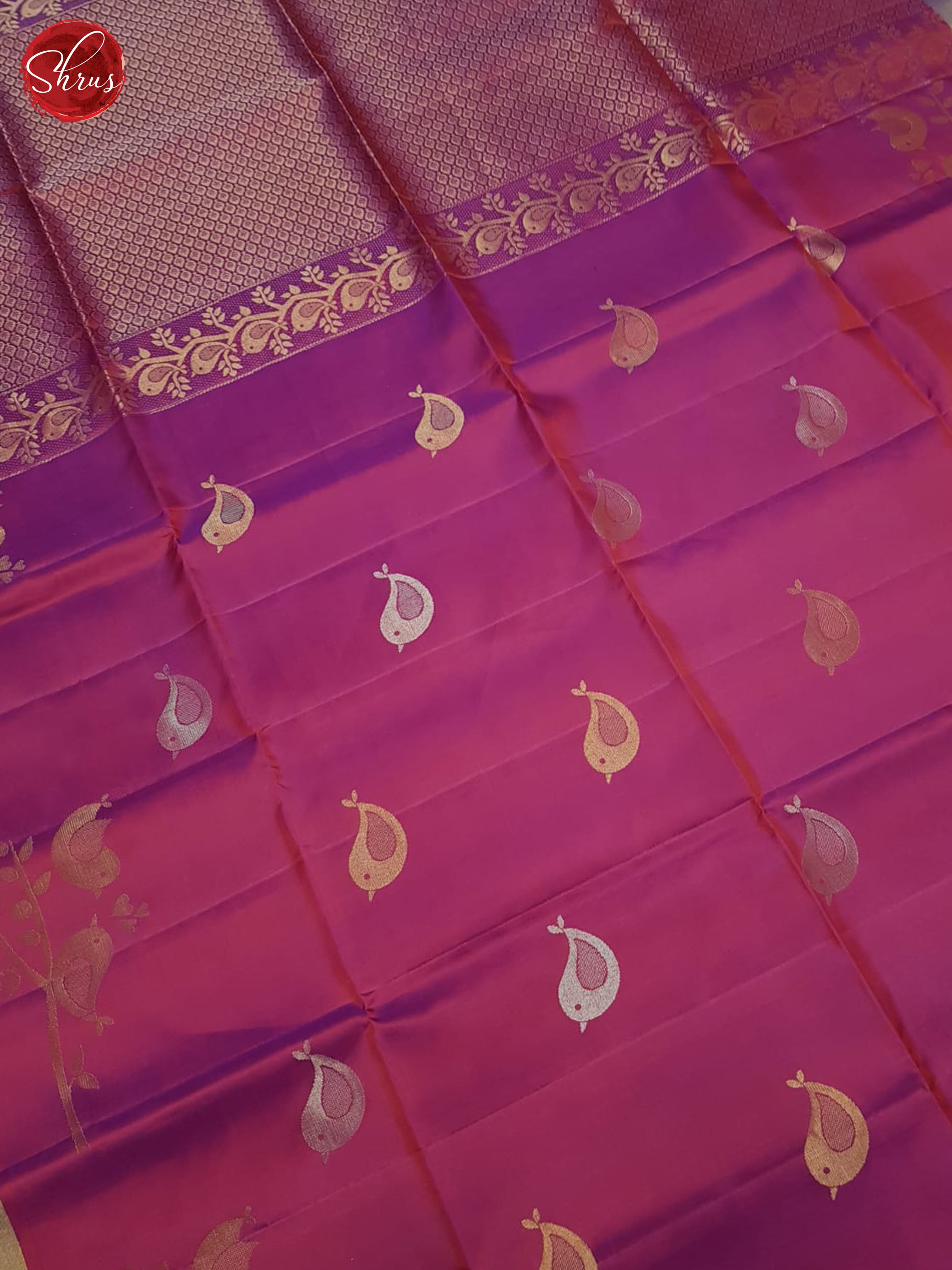 Dual Toned Purple (Single Tone) - Soft SIlk Saree - Shop on ShrusEternity.com