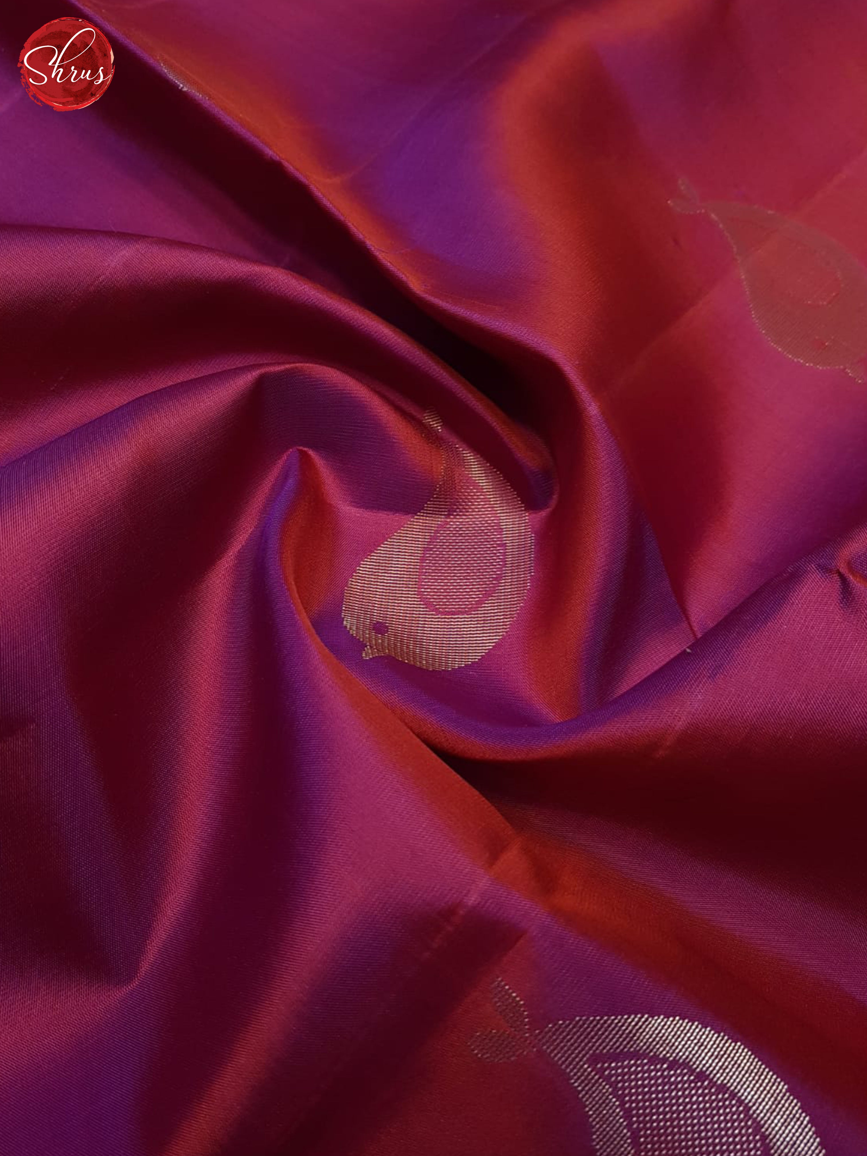 Dual Toned Purple (Single Tone) - Soft SIlk Saree - Shop on ShrusEternity.com