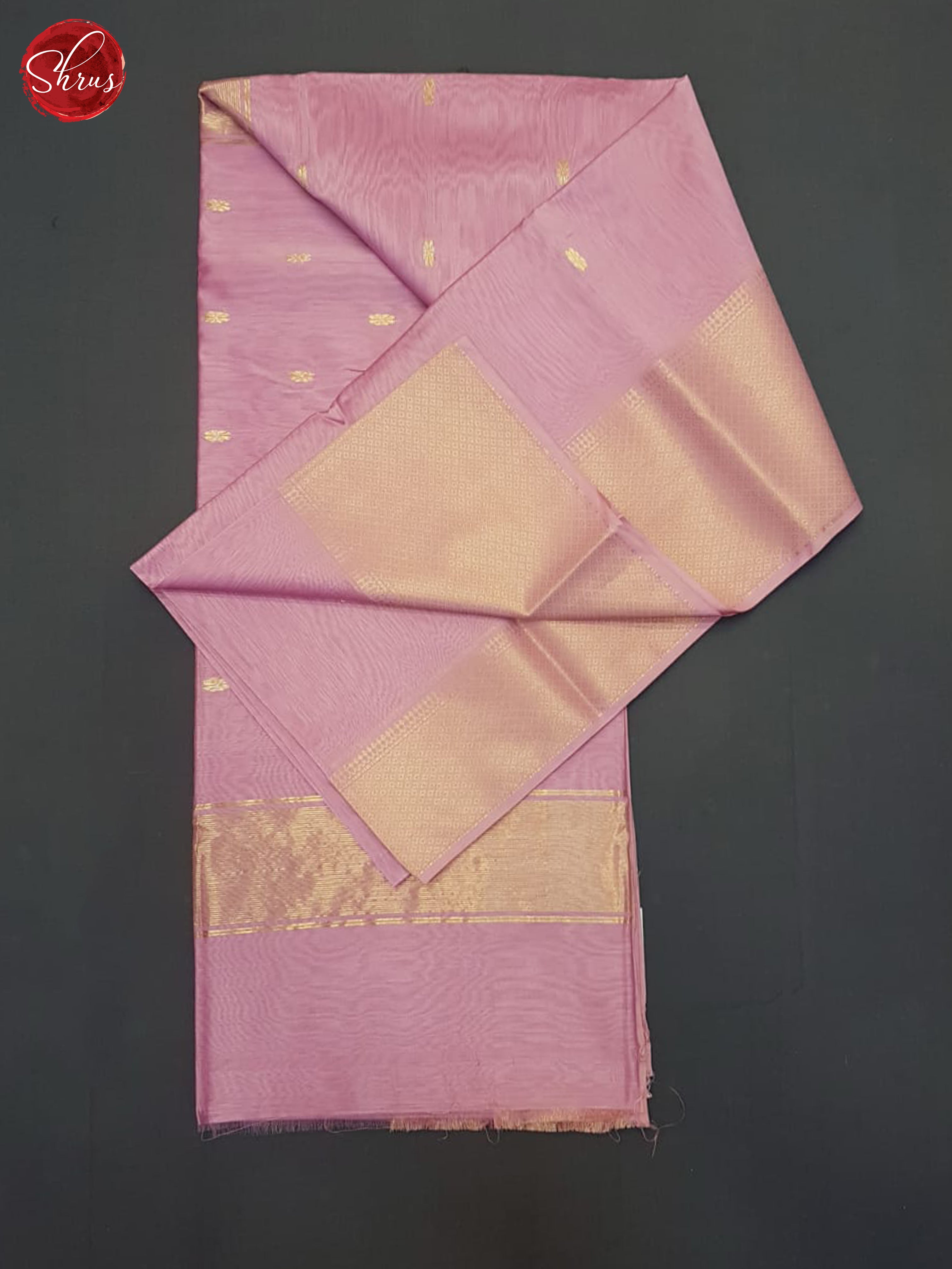 Pink(Single Tone)- Maheshwari Silk Cotton saree - Shop on ShrusEternity.com