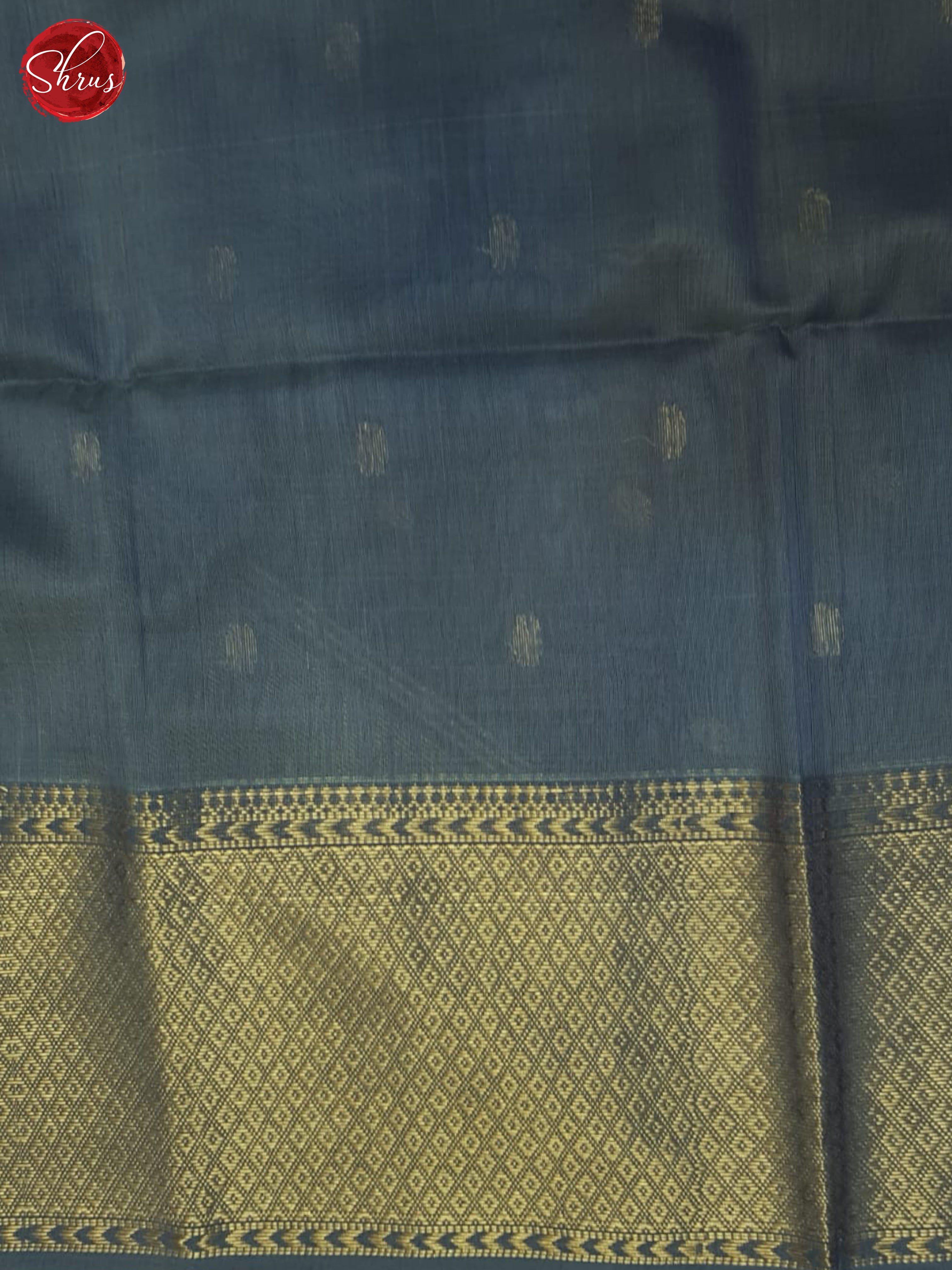 Pastel Green And Grey- Maheshwari Silk Cotton saree - Shop on ShrusEternity.com