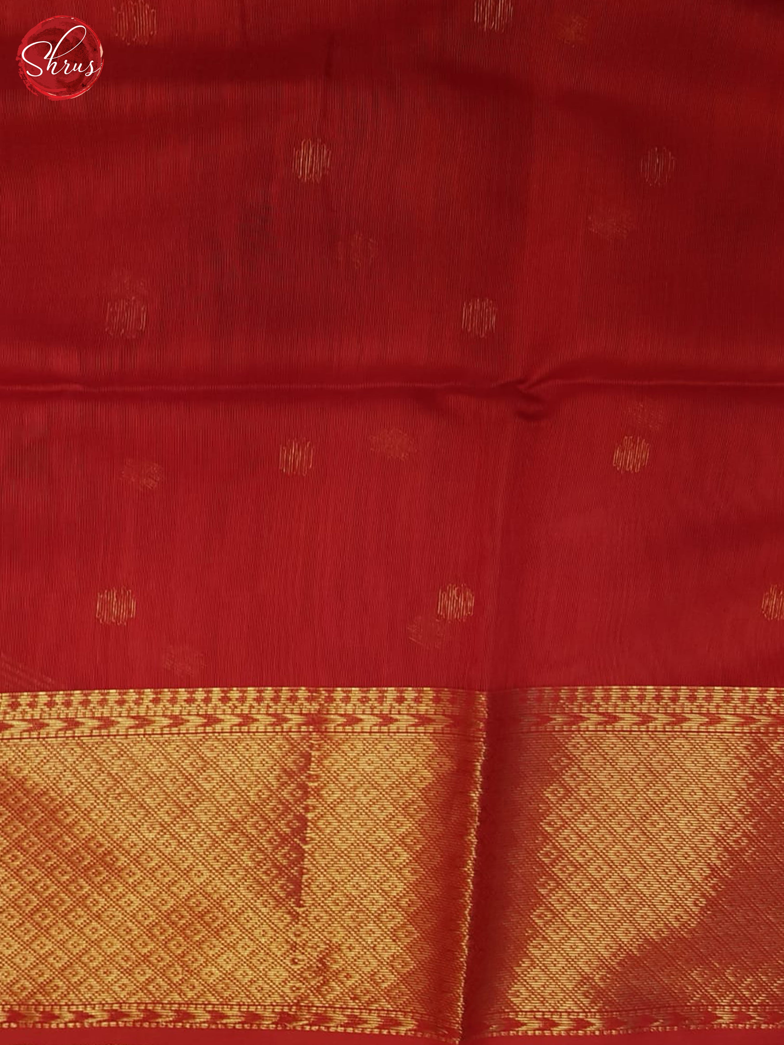 Orange And Red- Maheshwari Silk Cotton Saree - Shop on ShrusEternity.com