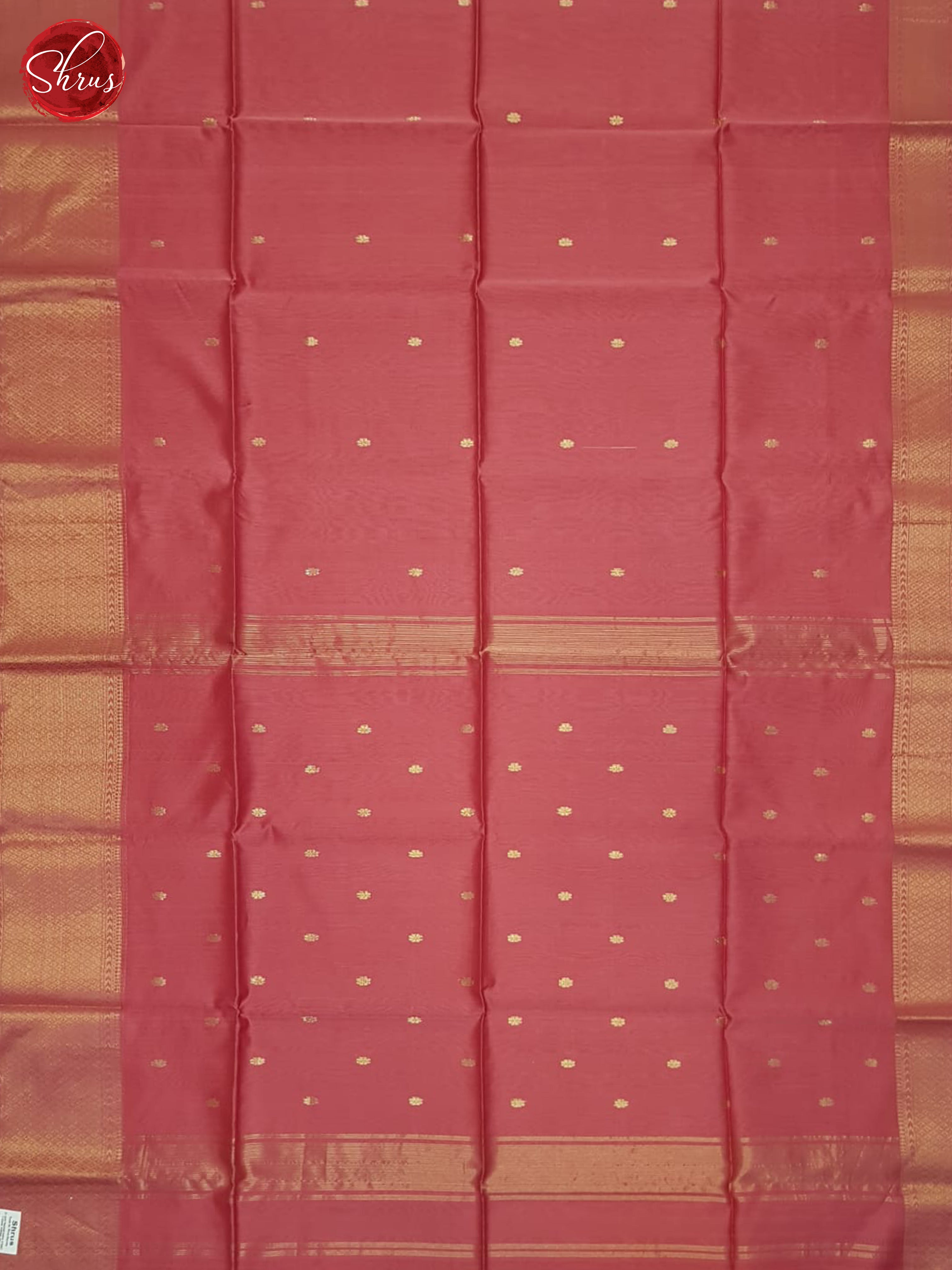 Pink(Single Tone)- Maheshwari Silk Cotton Saree - Shop on ShrusEternity.com