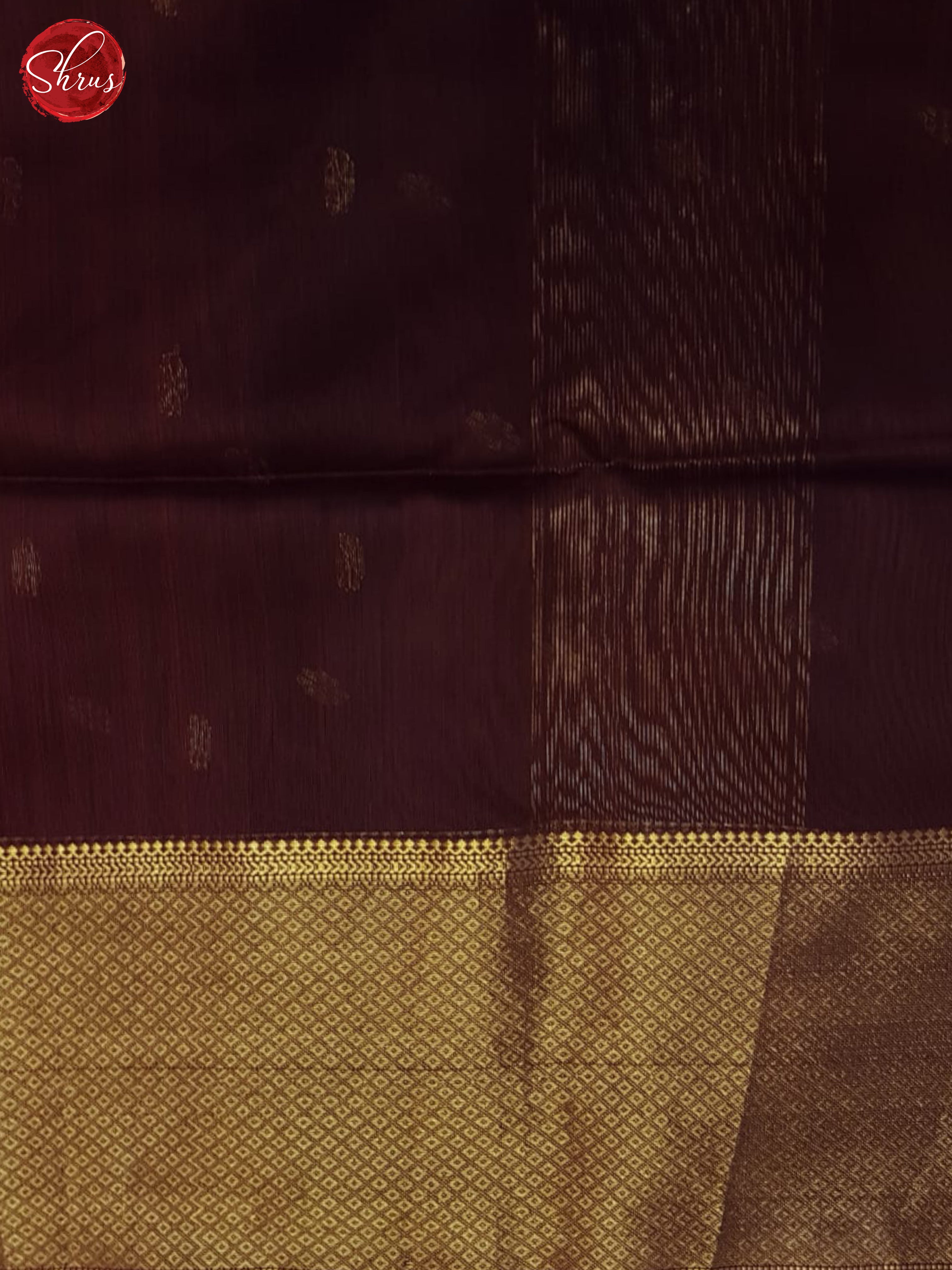 Deep Wine(Single Tone)- Maheshwari Silk Cotton Saree - Shop on ShrusEternity.com