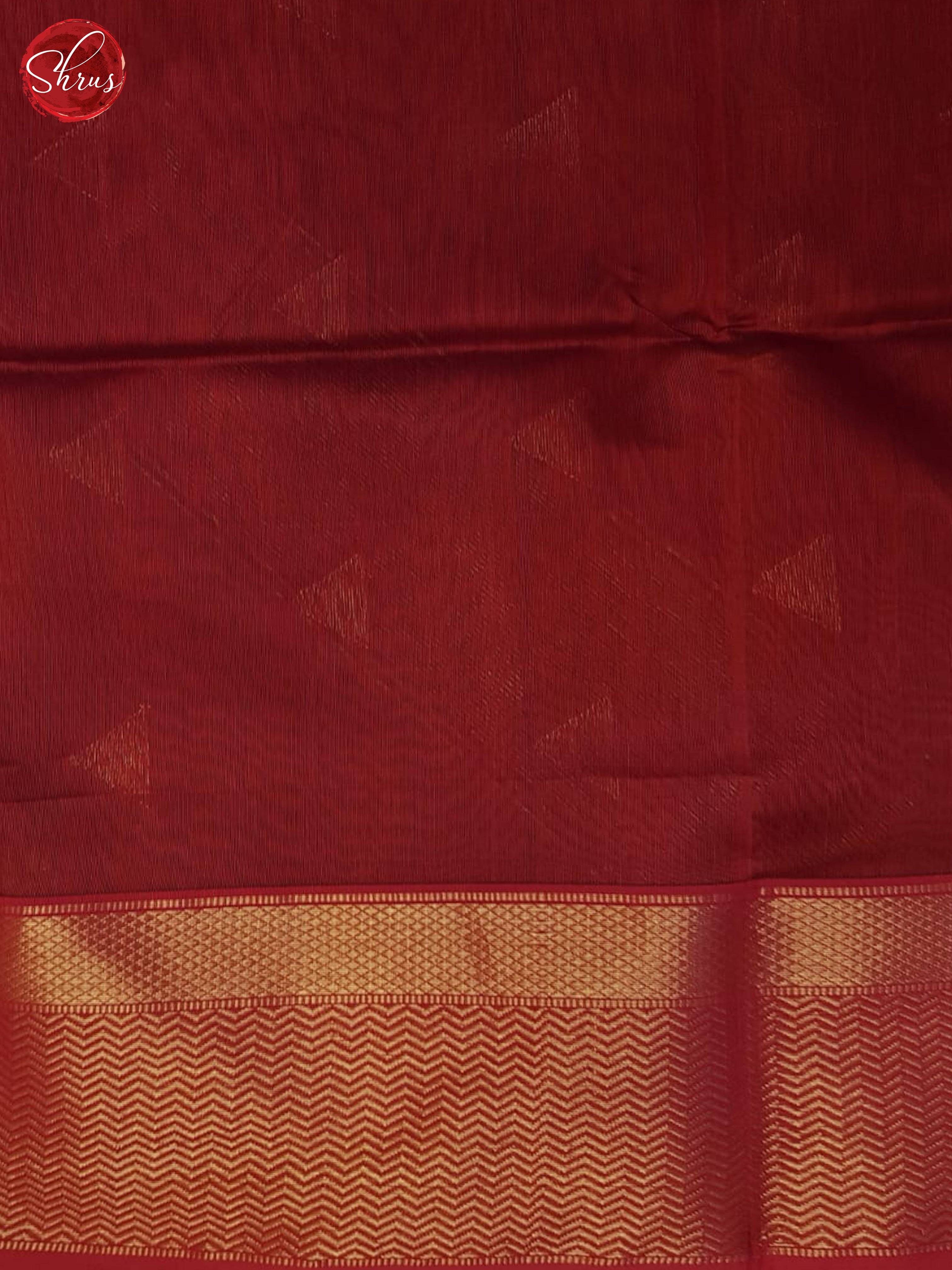 Grey And Red- Maheshwari Silk Cotton saree - Shop on ShrusEternity.com