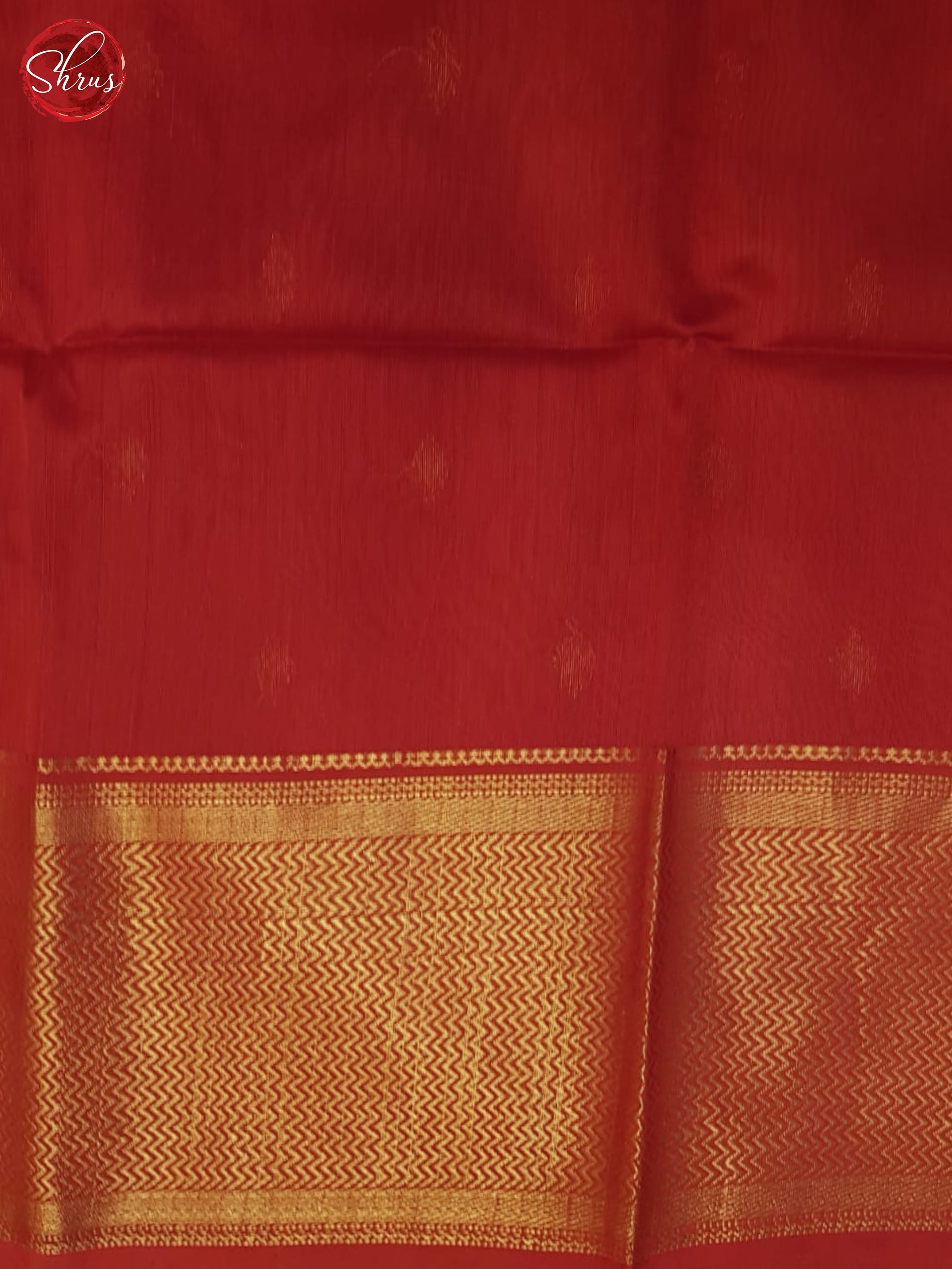 Orange And Red- Maheshwari Silk Cotton Saree - Shop on ShrusEternity.com