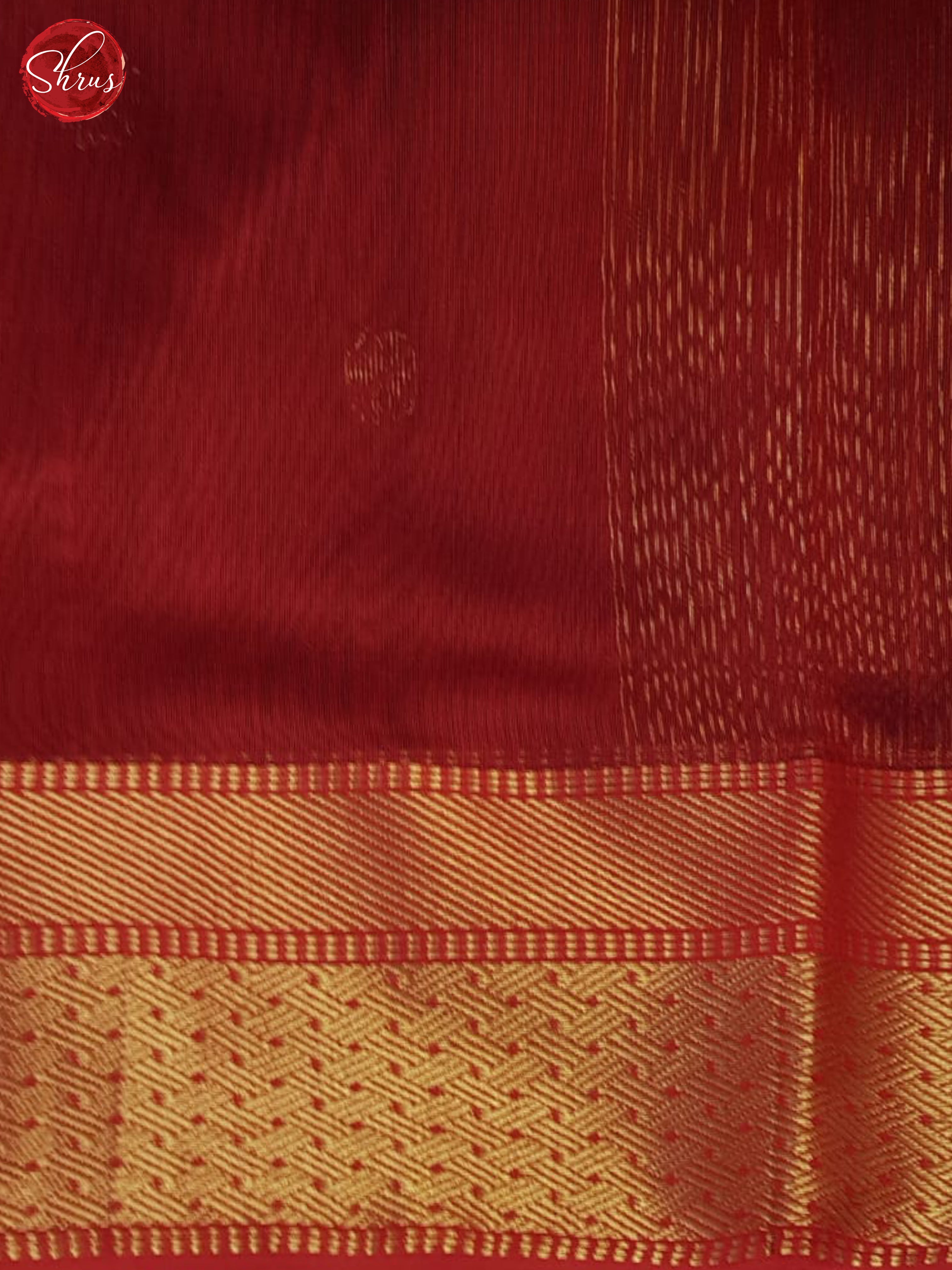 Black & Red - Maheshwari Silk Cotton Saree - Shop on ShrusEternity.com