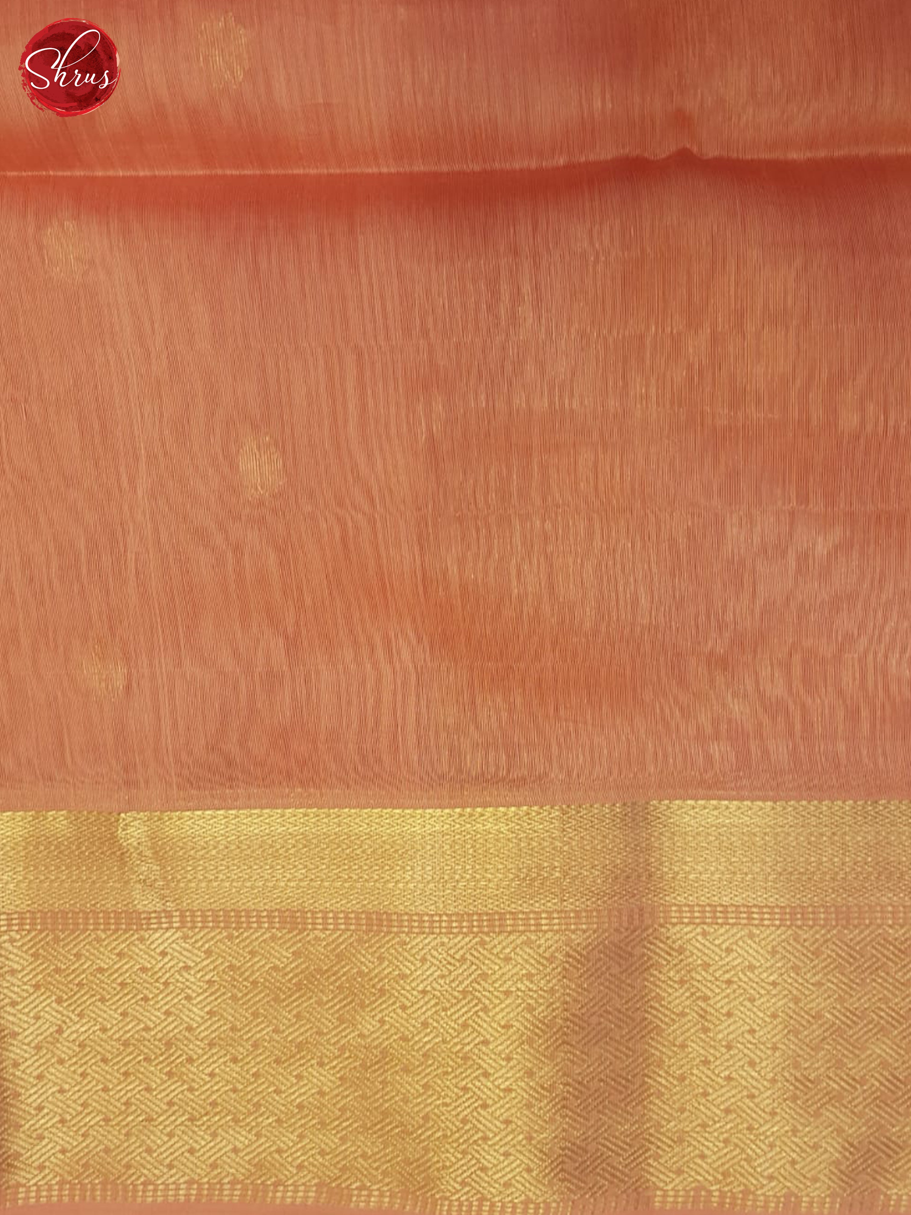 Peach(Single Tone)- Maheshwari Silk Cotton Saree - Shop on ShrusEternity.com