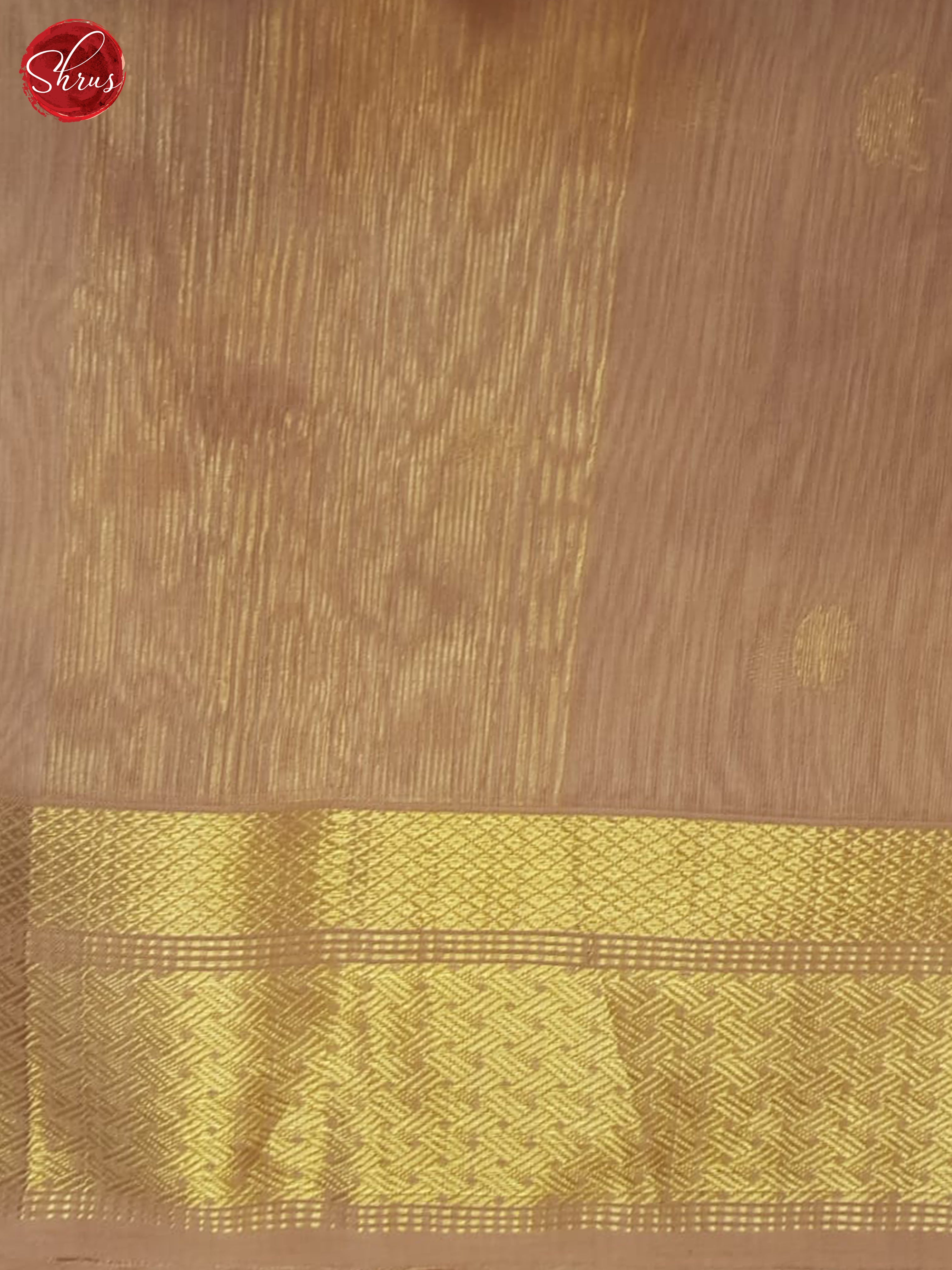 Dusty Brown(Single Tone)- Maheshwari Silk Cotton Saree - Shop on ShrusEternity.com