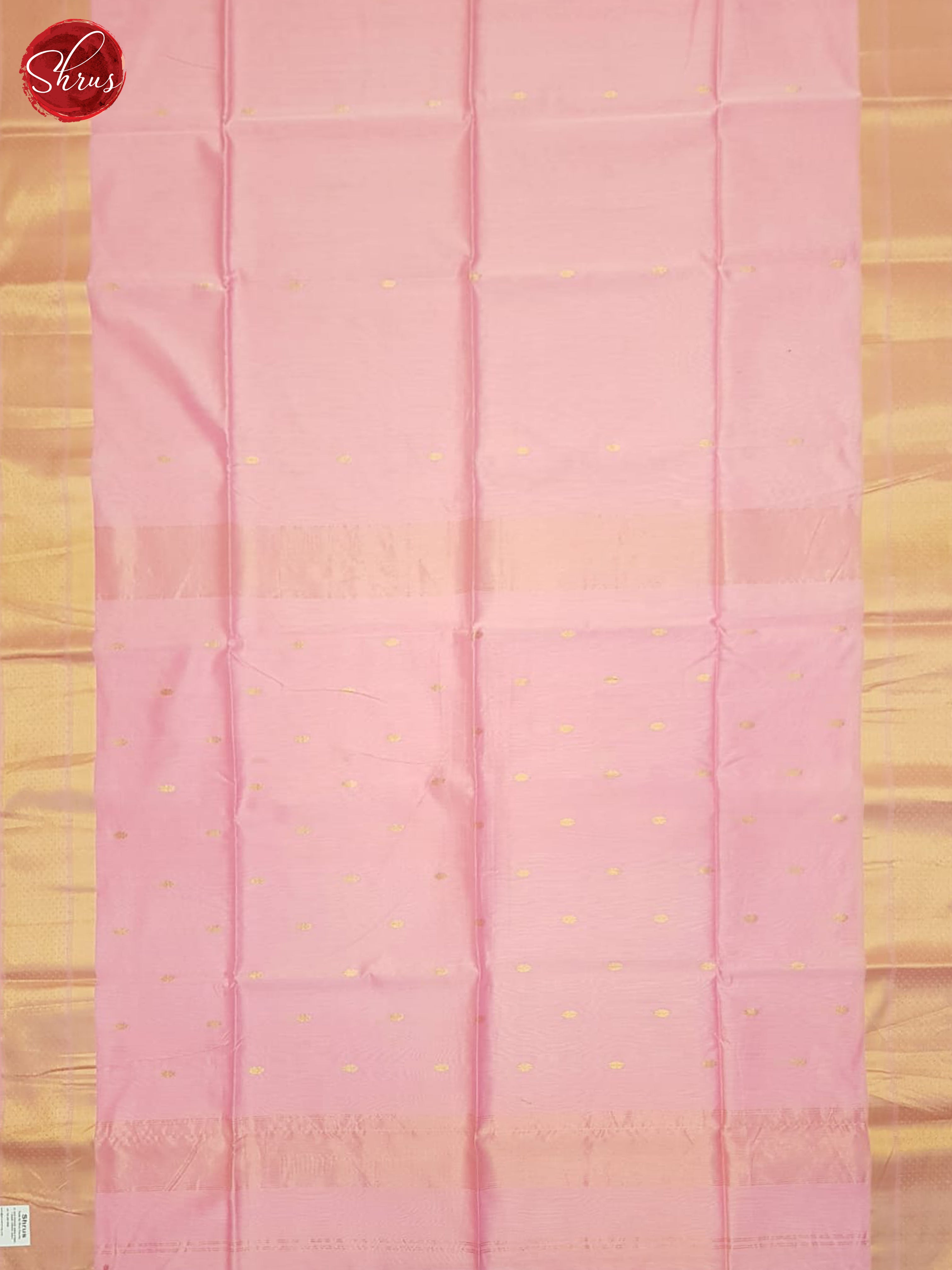 Pink(Single Tone)- Maheshwari Silk Cotton Saree - Shop on ShrusEternity.com