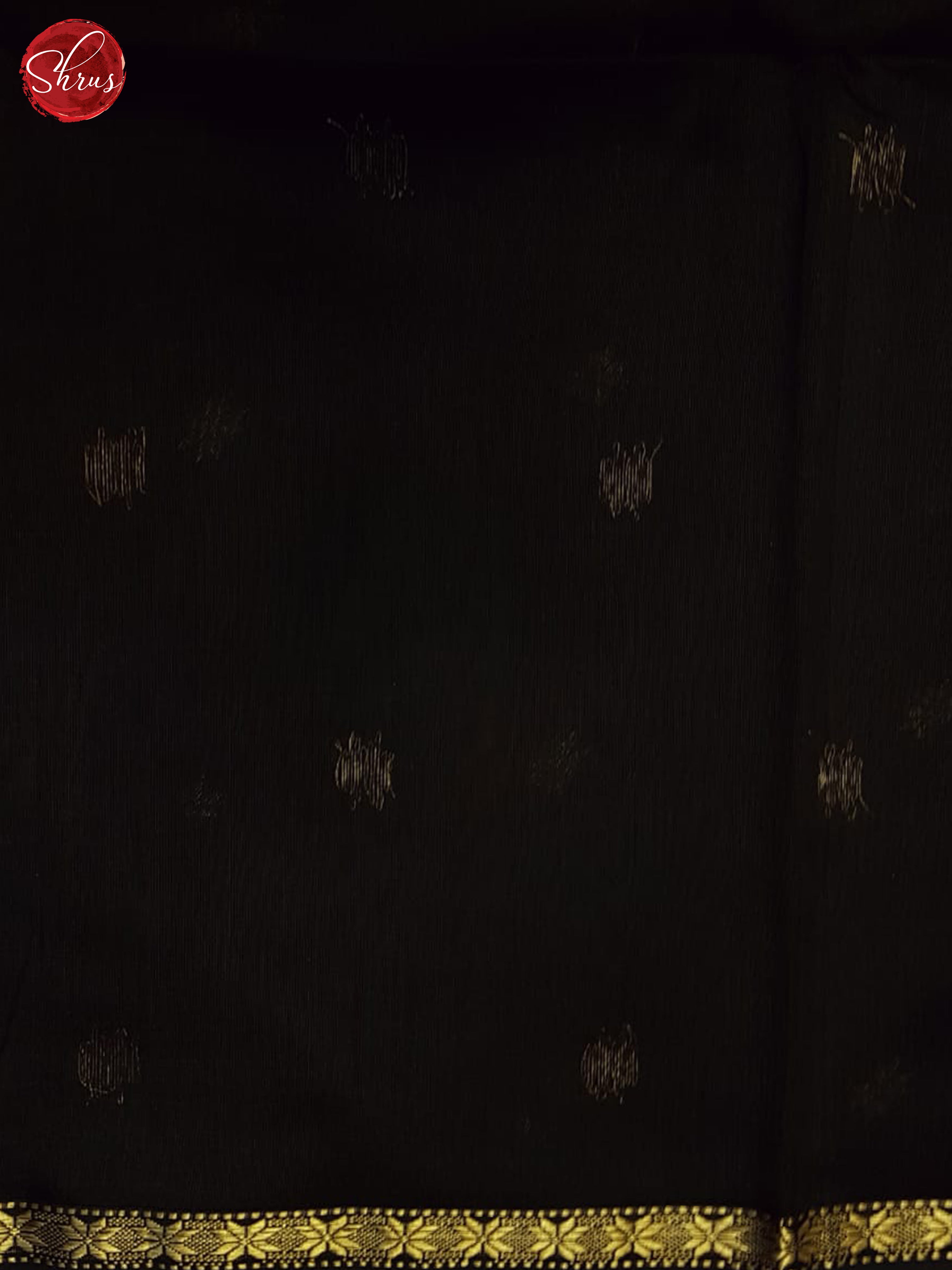 Vadamalli And Black- Maheshwari Silk Cotton Saree - Shop on ShrusEternity.com