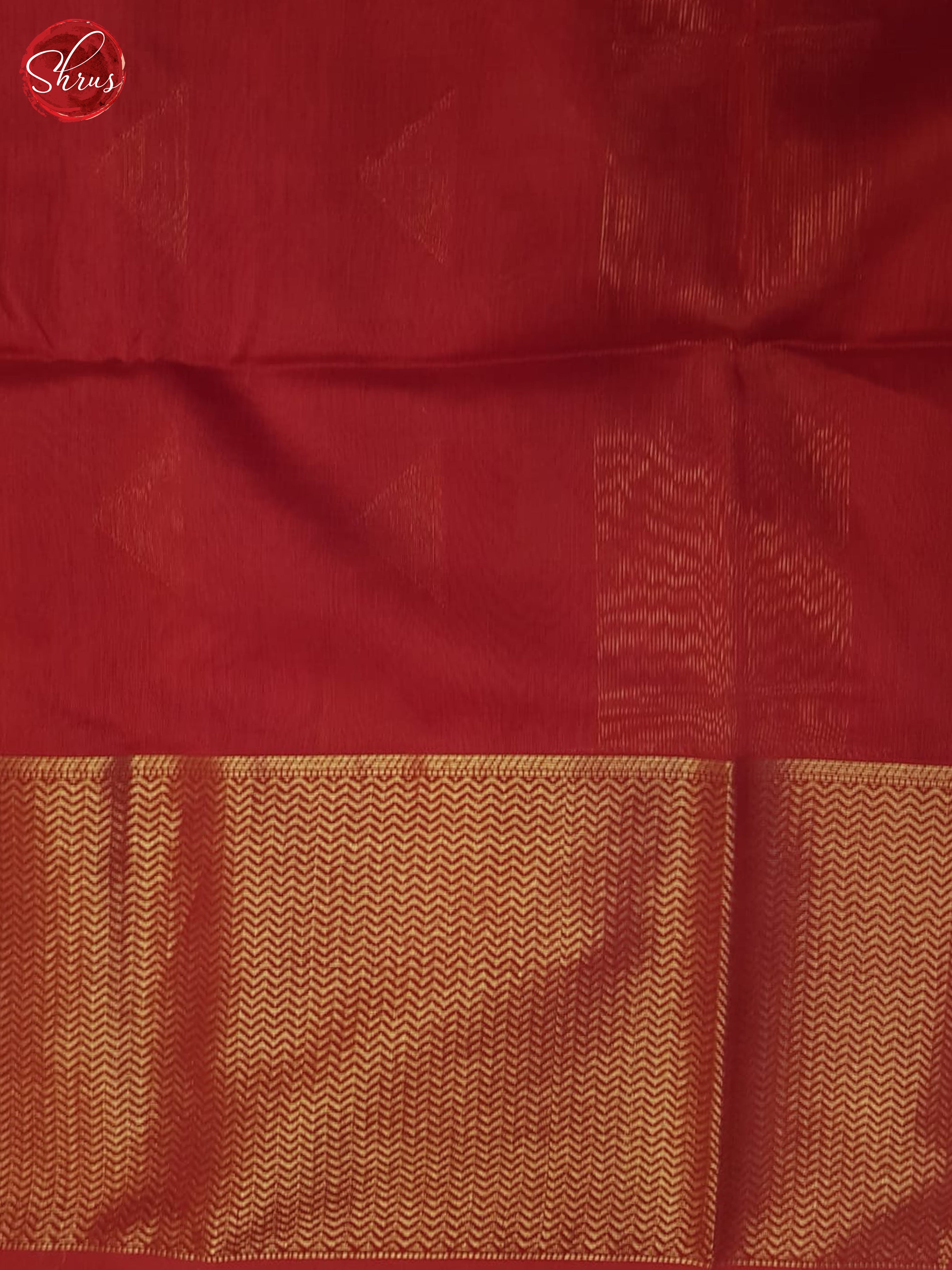 Red(Single Tone)- Maheshwari Silk Cotton Saree - Shop on ShrusEternity.com