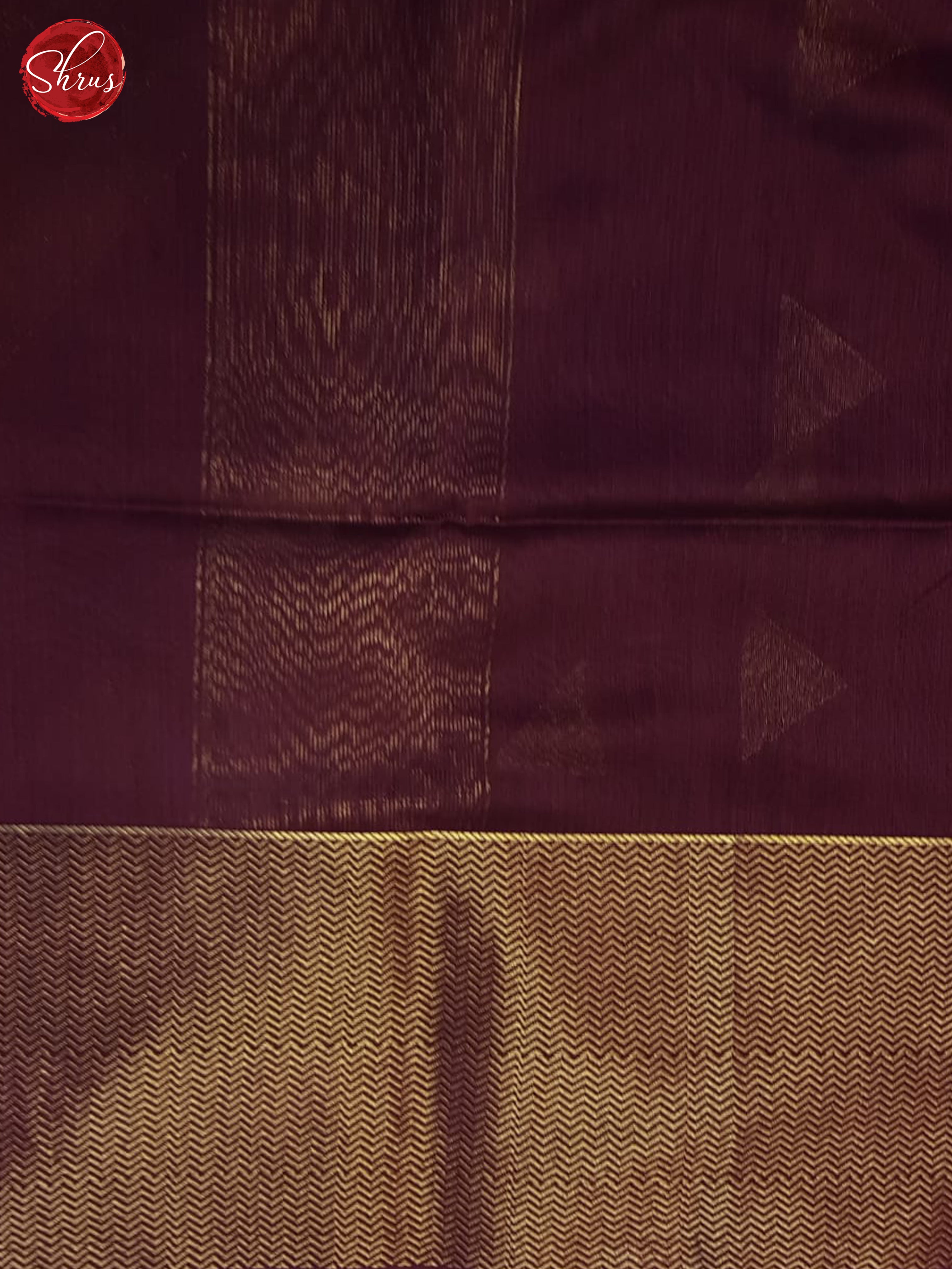 Deep Wine(Single Tone)- Maheshwari Silk cotton Saree - Shop on ShrusEternity.com