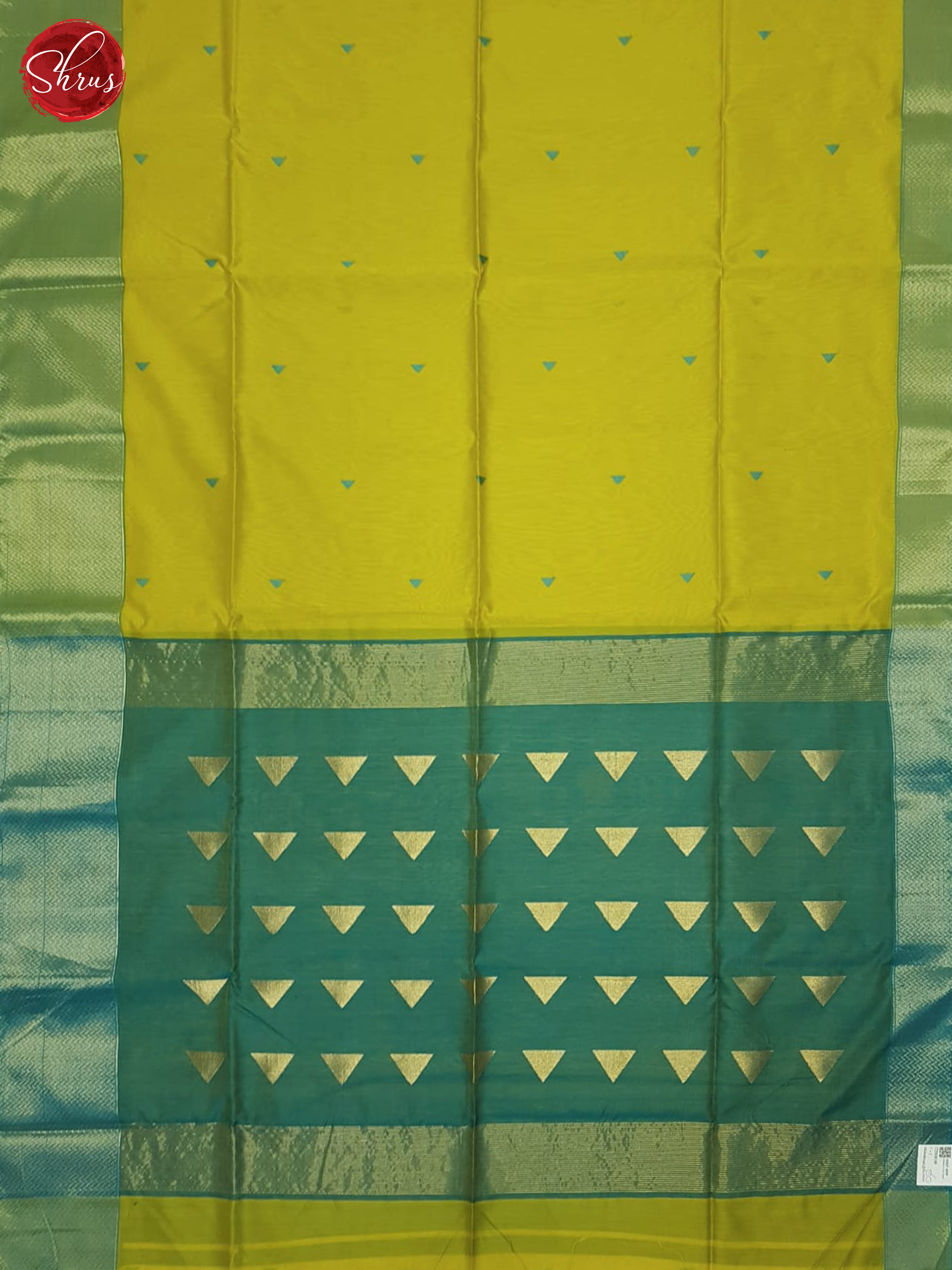 Manthulir Green And Blue- Maheshwari Silk Cotton Saree - Shop on ShrusEternity.com