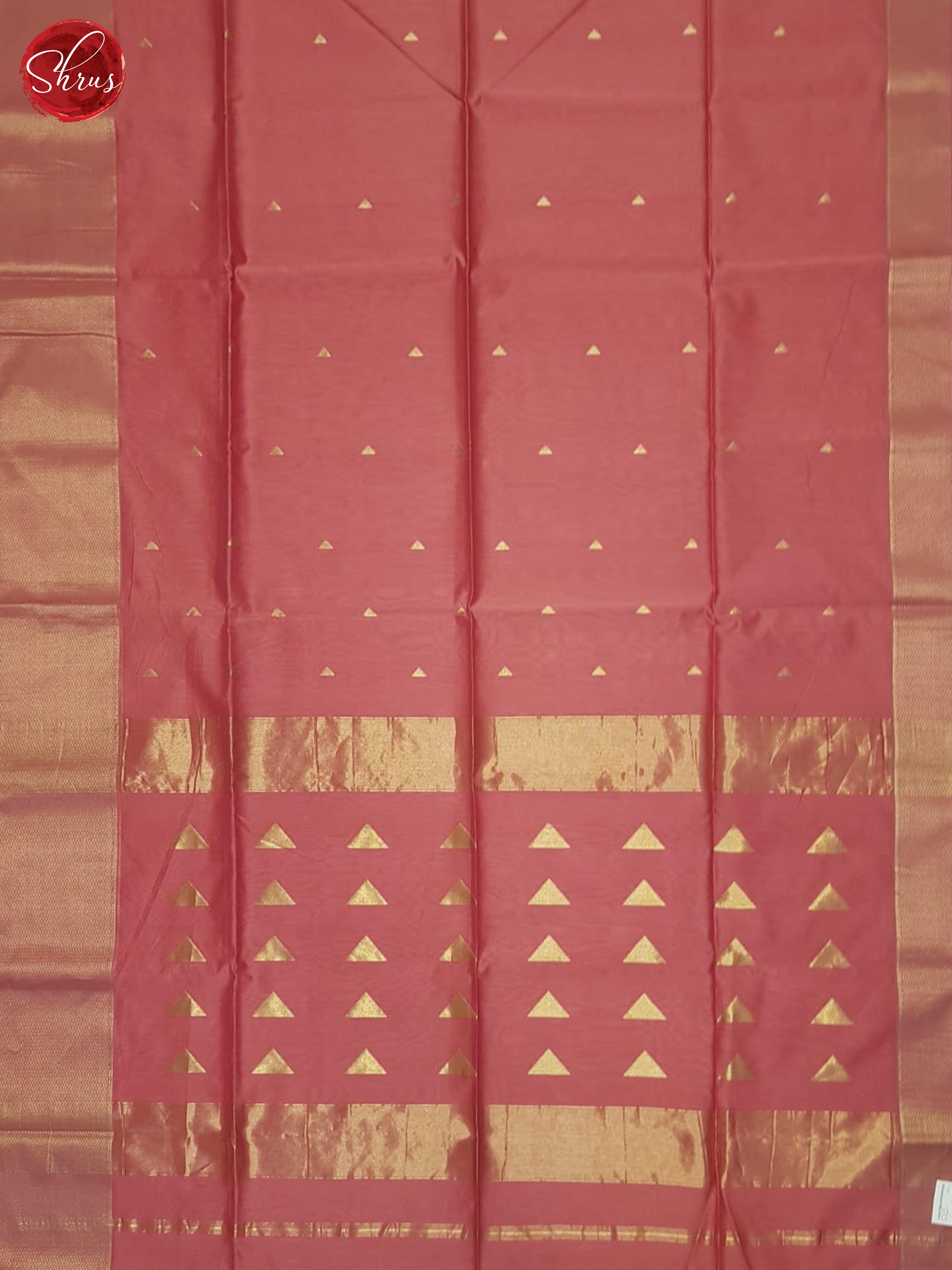 Pink(Single Tone)- Maheshwari Silk Cotton Saree - Shop on ShrusEternity.com
