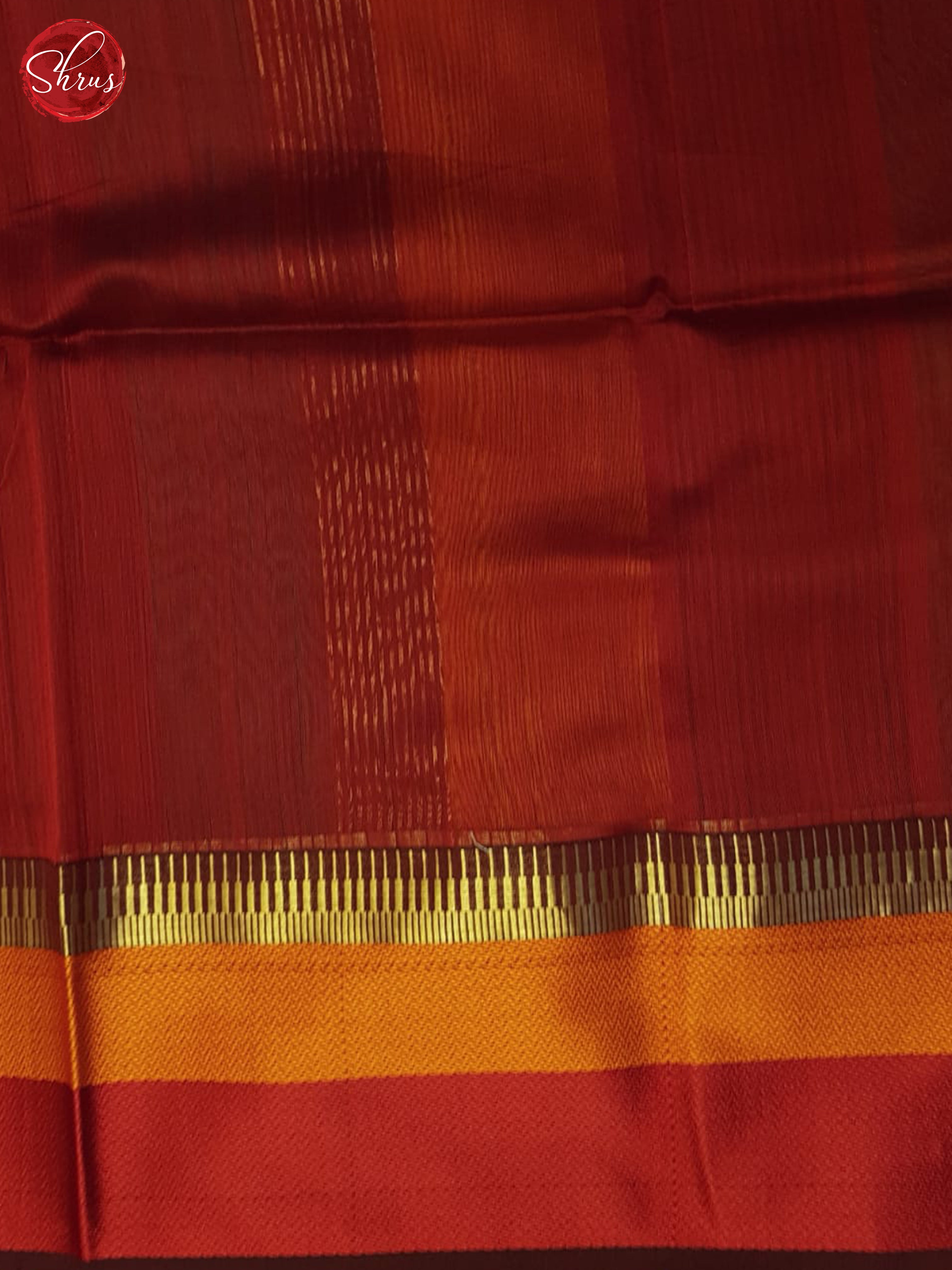 Green And Araku Maroon- Maheshwari Silk Cotton Saree - Shop on ShrusEternity.com
