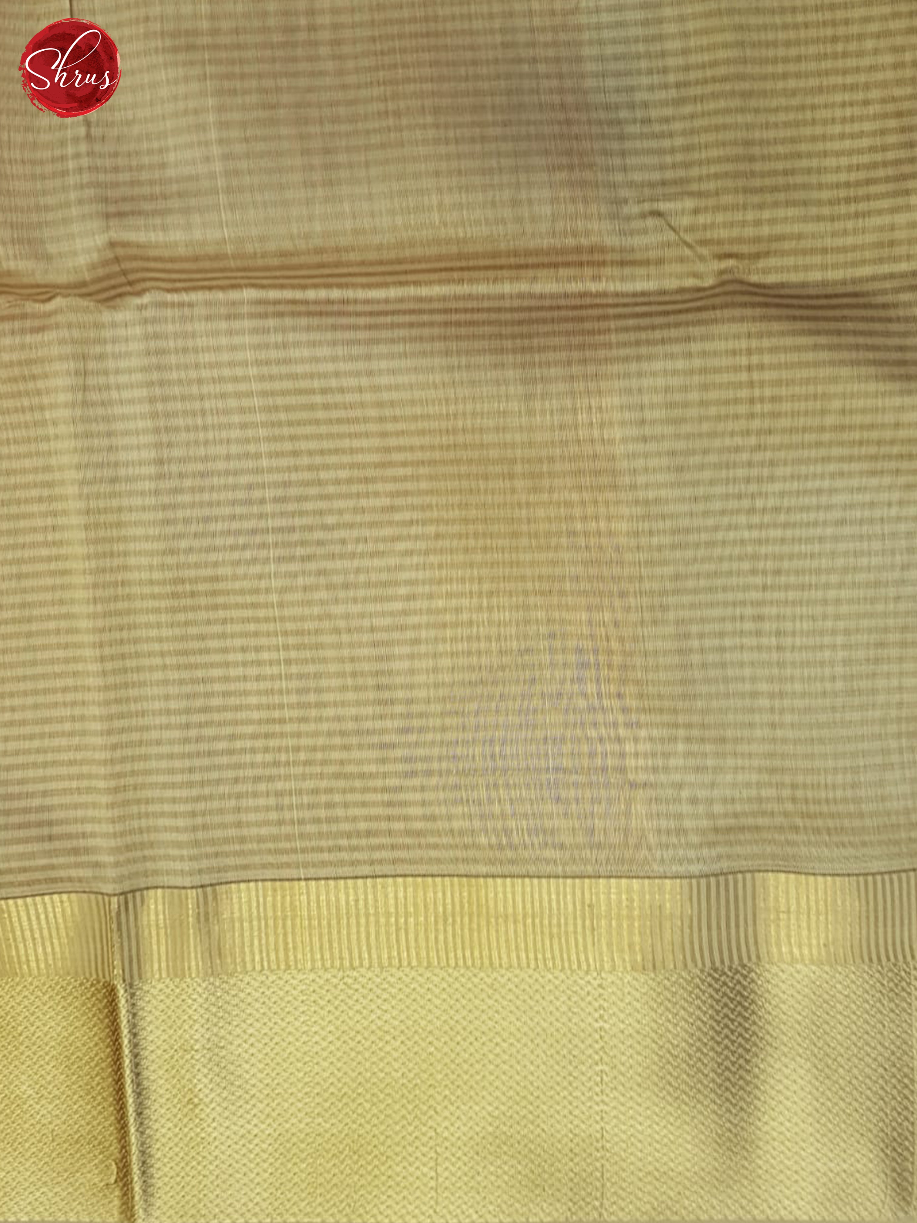 Light Onion And Beige- Maheshwari Silk Cotton Saree - Shop on ShrusEternity.com