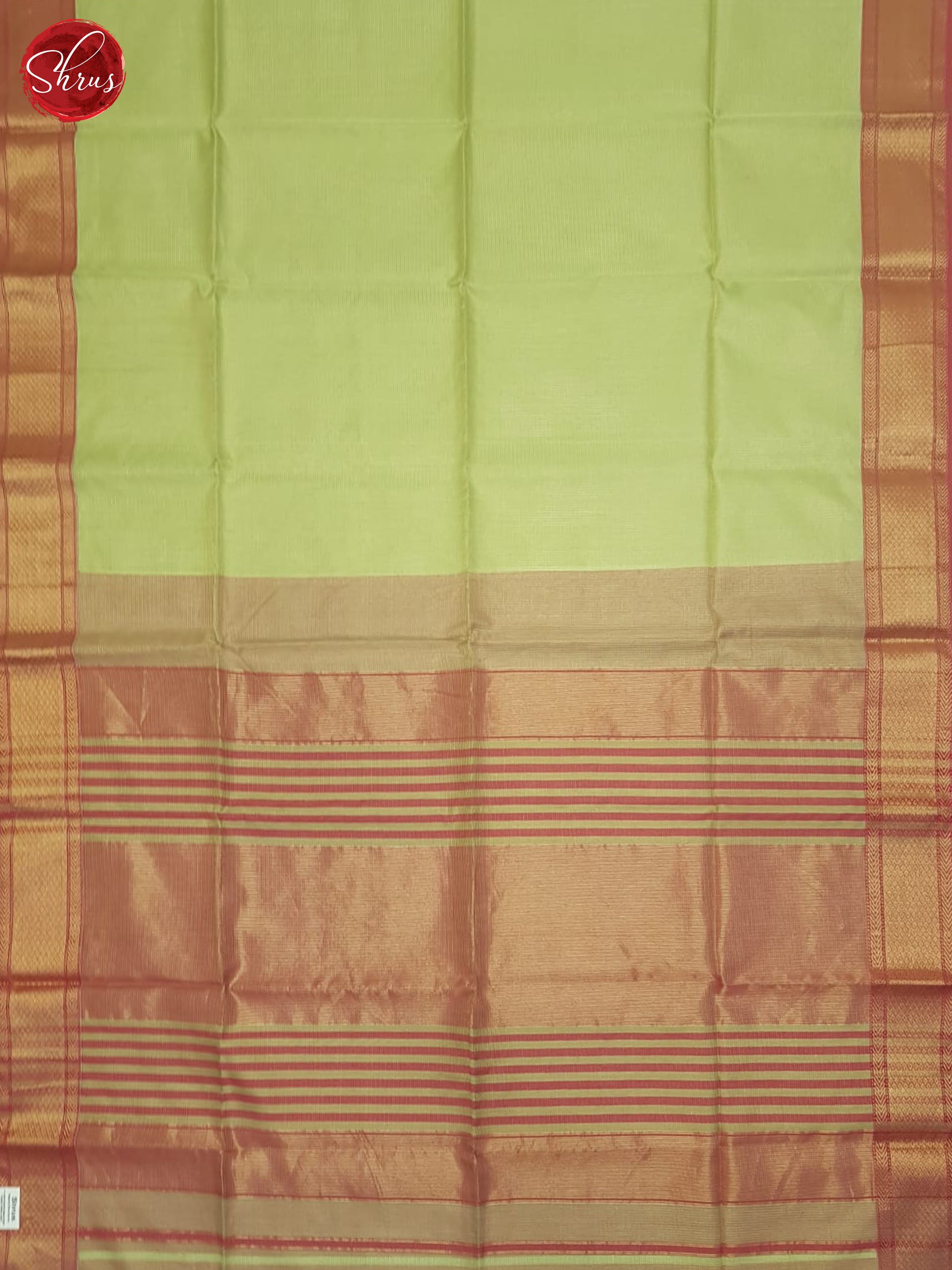Green & Pink- Maheshwari Silk Cotton Saree - Shop on ShrusEternity.com