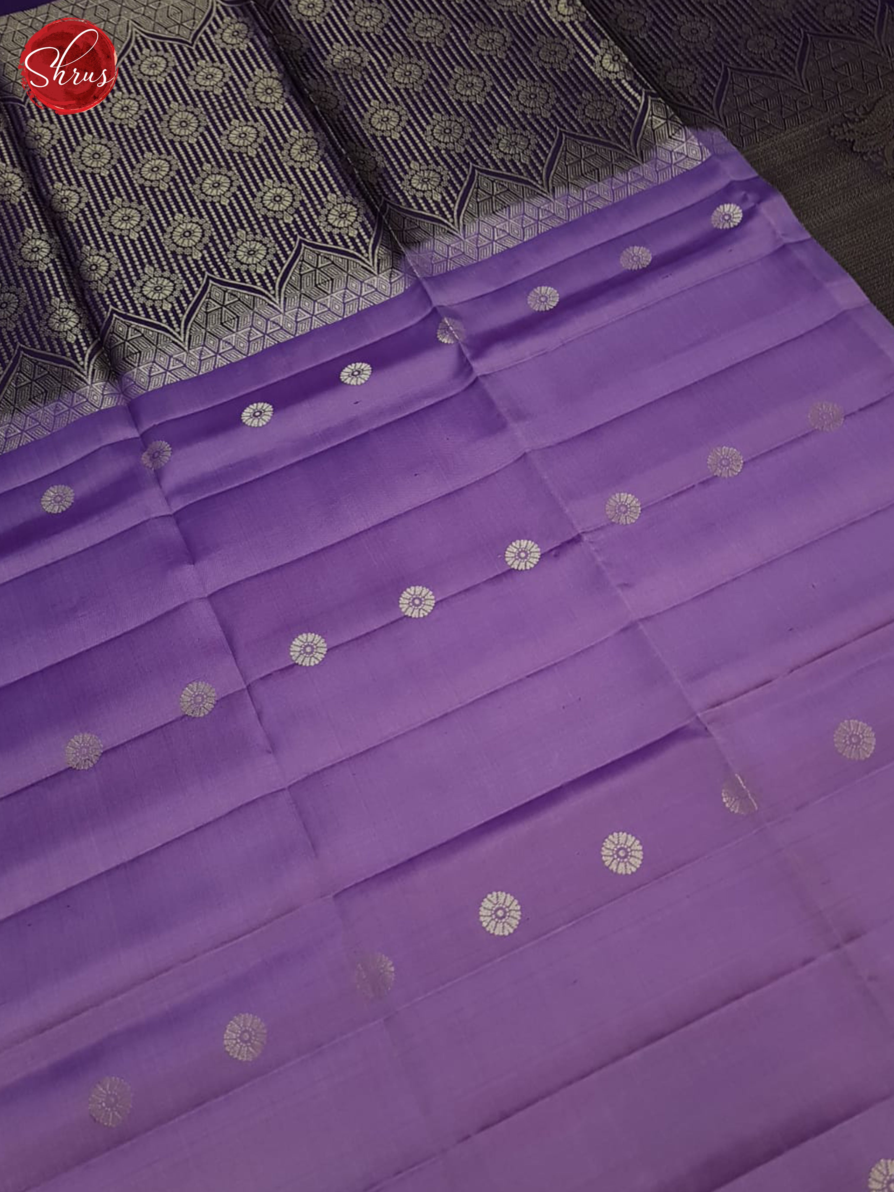 Lavender & Blue - Soft Silk Saree - Shop on ShrusEternity.com