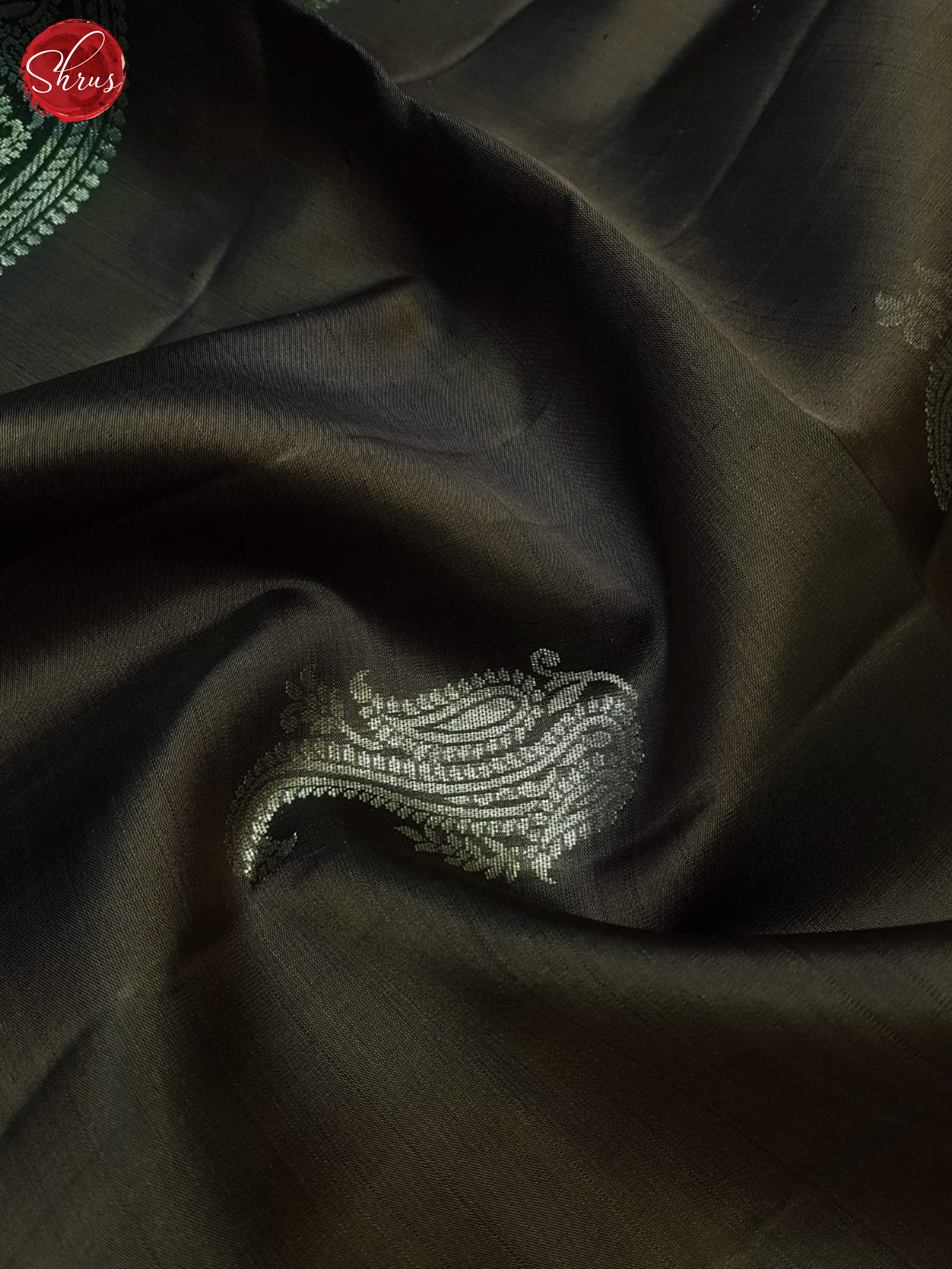 Dusty Brown & Green- Soft Silk Saree - Shop on ShrusEternity.com
