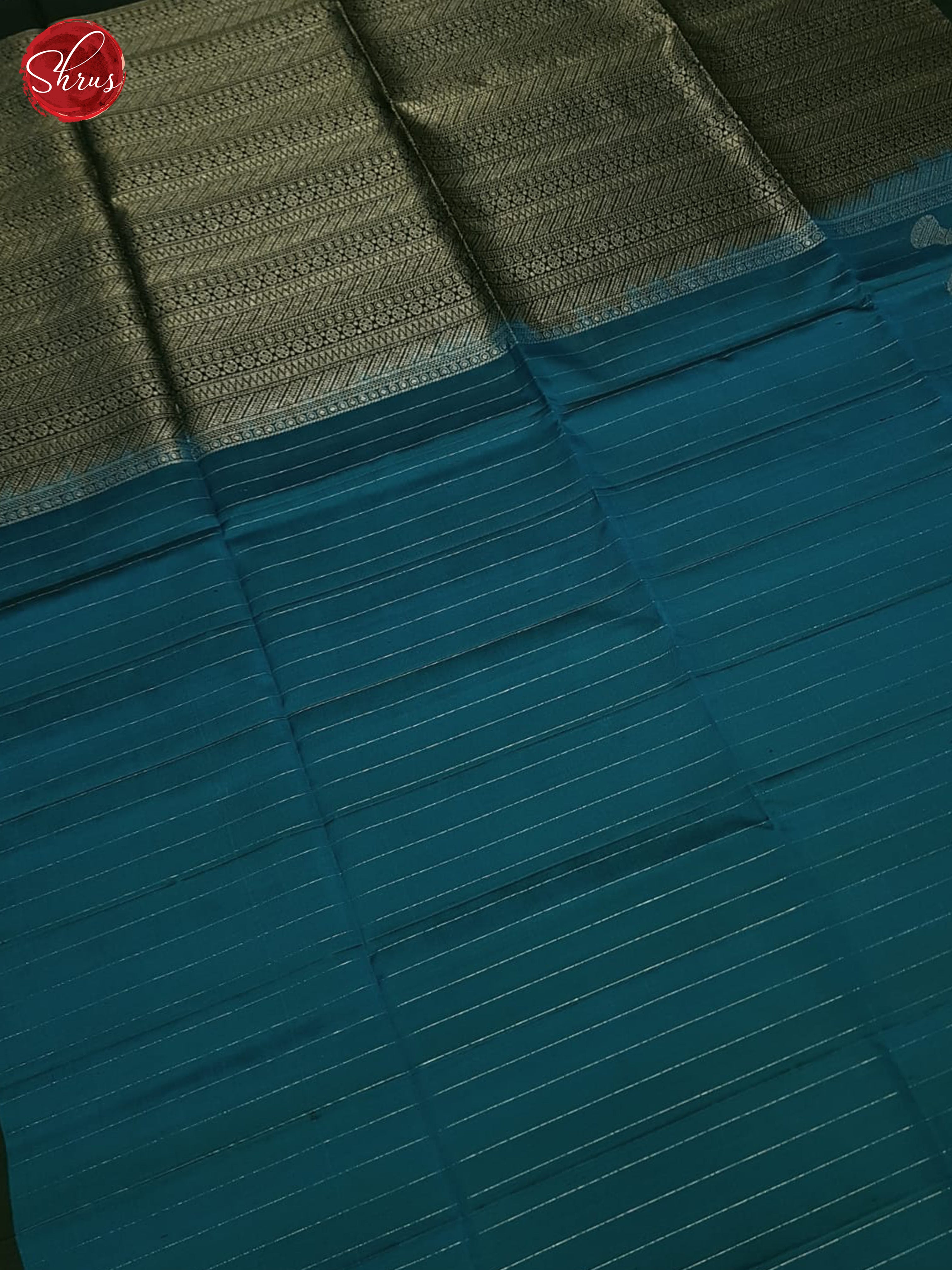 Blue & Black - Soft Silk saree - Shop on ShrusEternity.com