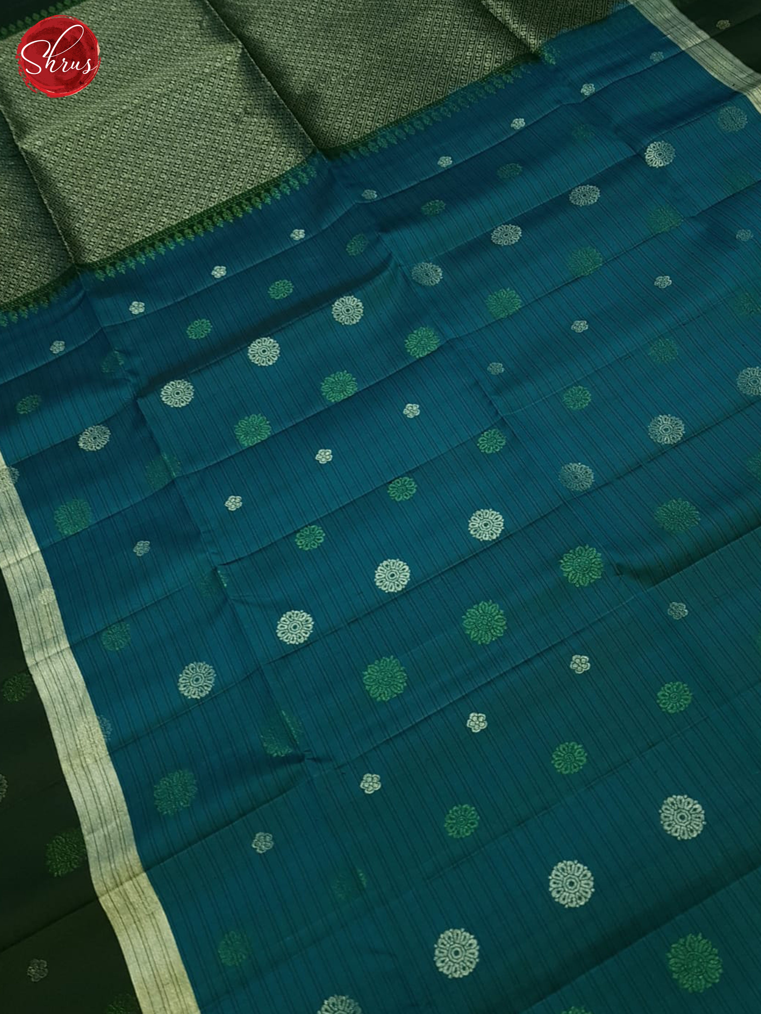 Blue And Black- Soft Silk Saree - Shop on ShrusEternity.com
