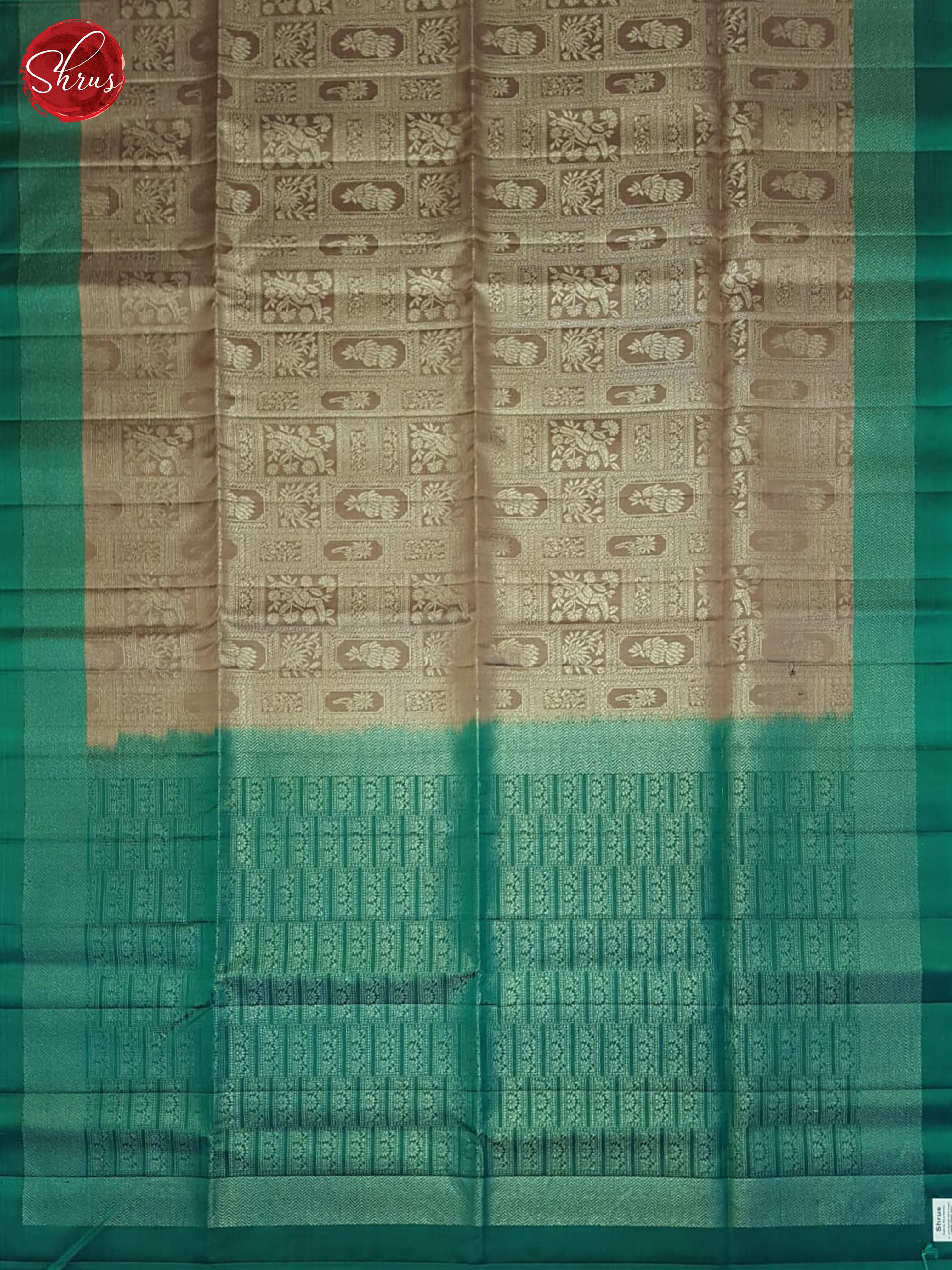 Dusty Onion And Green- Soft Silk Saree - Shop on ShrusEternity.com