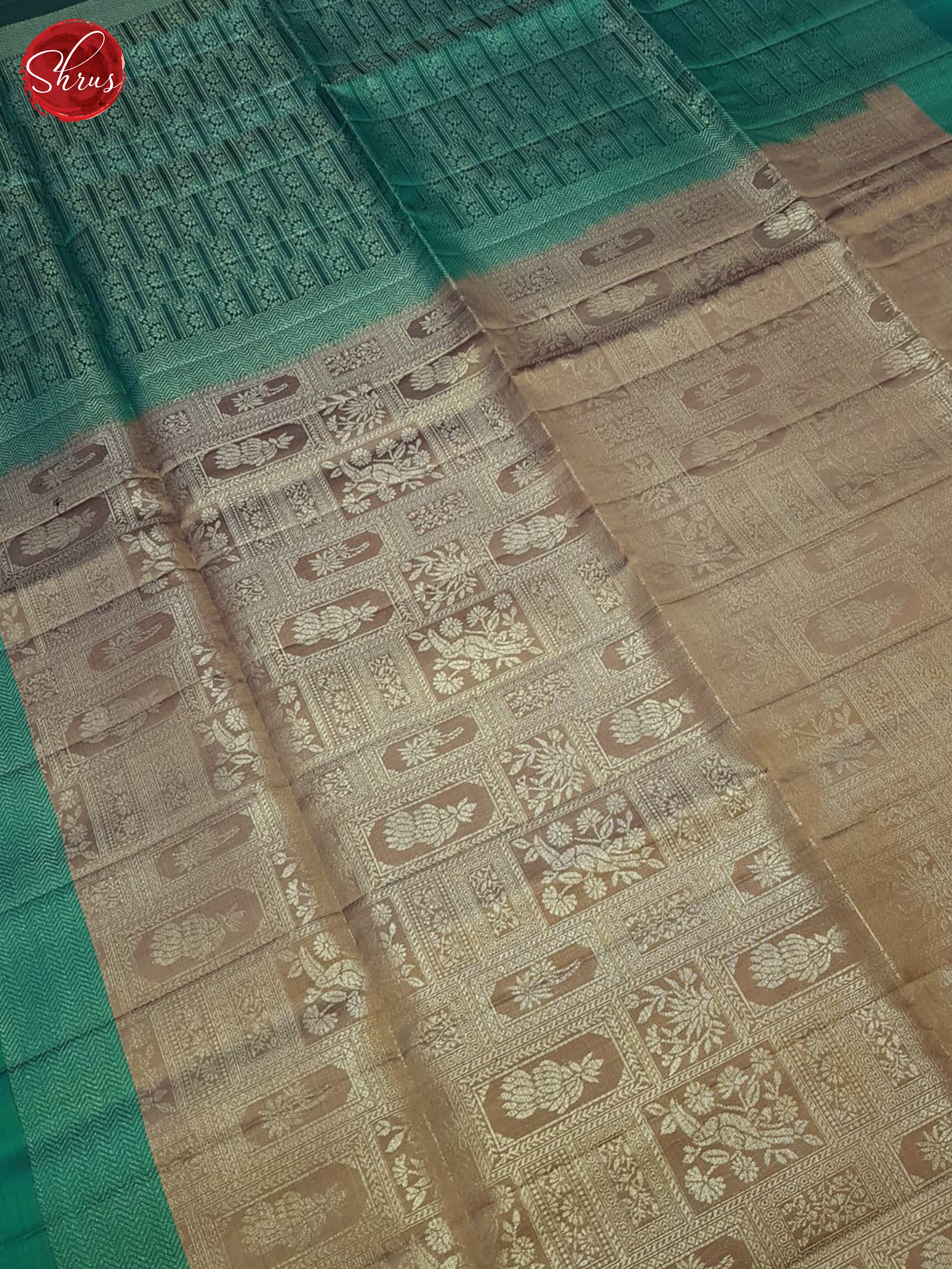 Dusty Onion And Green- Soft Silk Saree - Shop on ShrusEternity.com