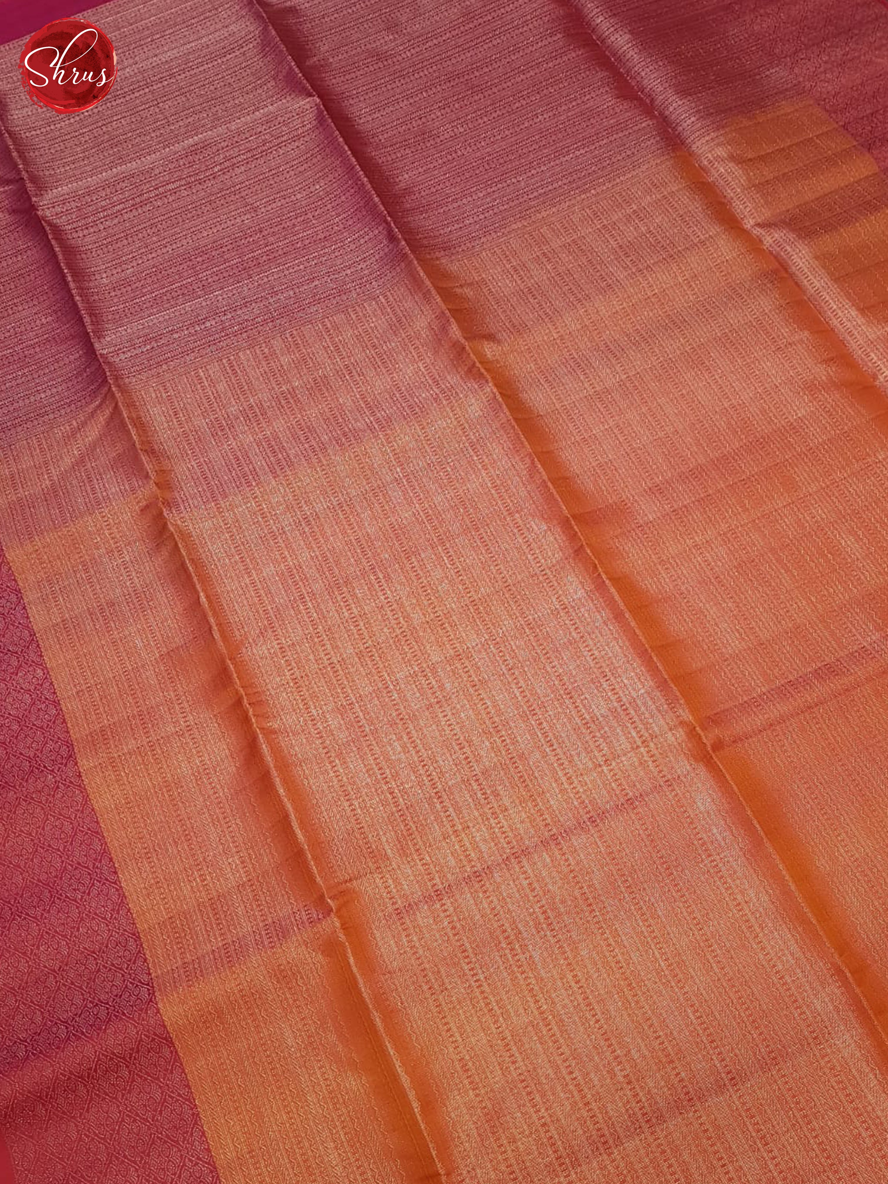 Orange And Pink- Soft Silk Saree - Shop on ShrusEternity.com