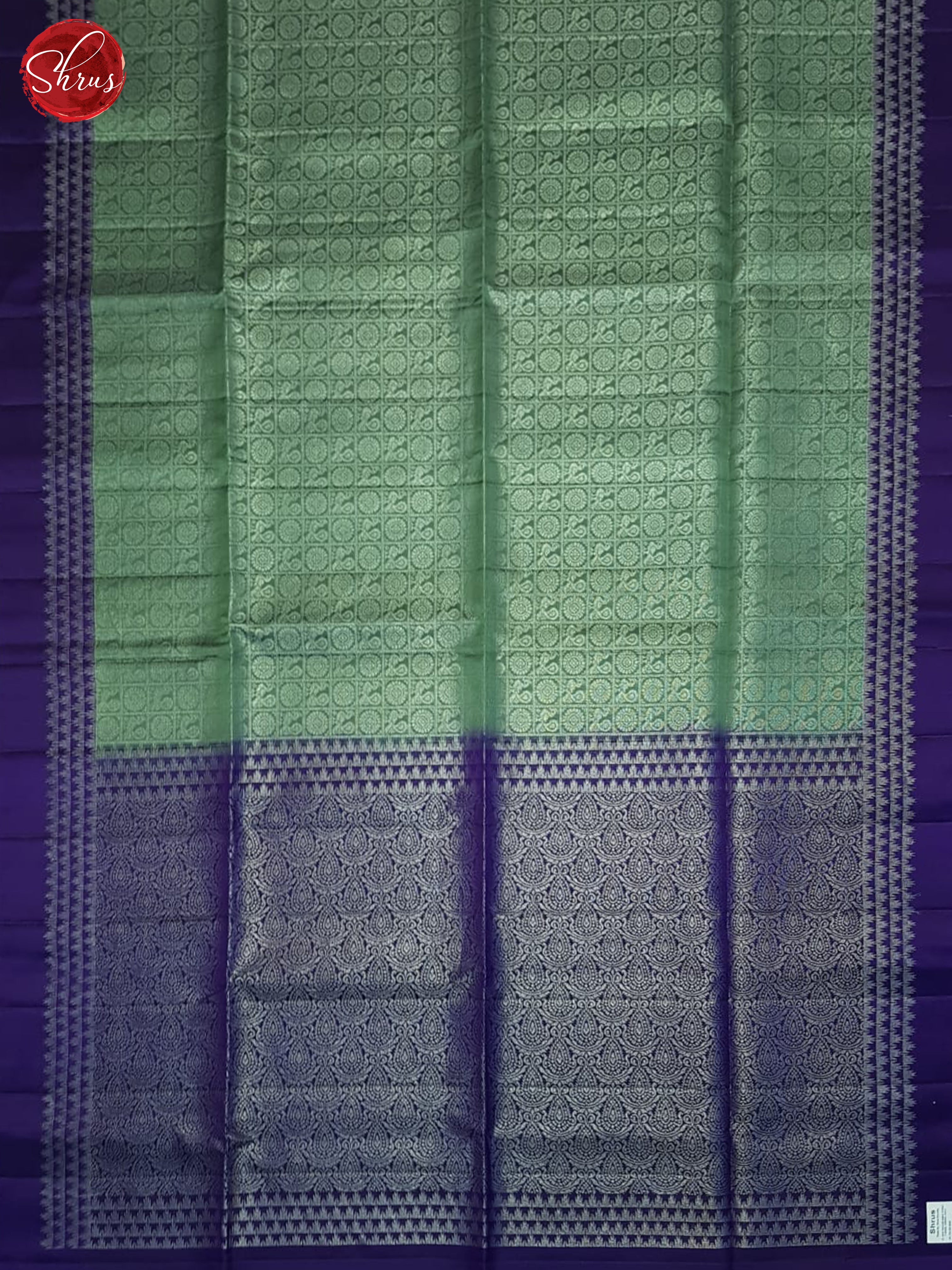 Green And Purple- Soft Silk Saree - Shop on ShrusEternity.com