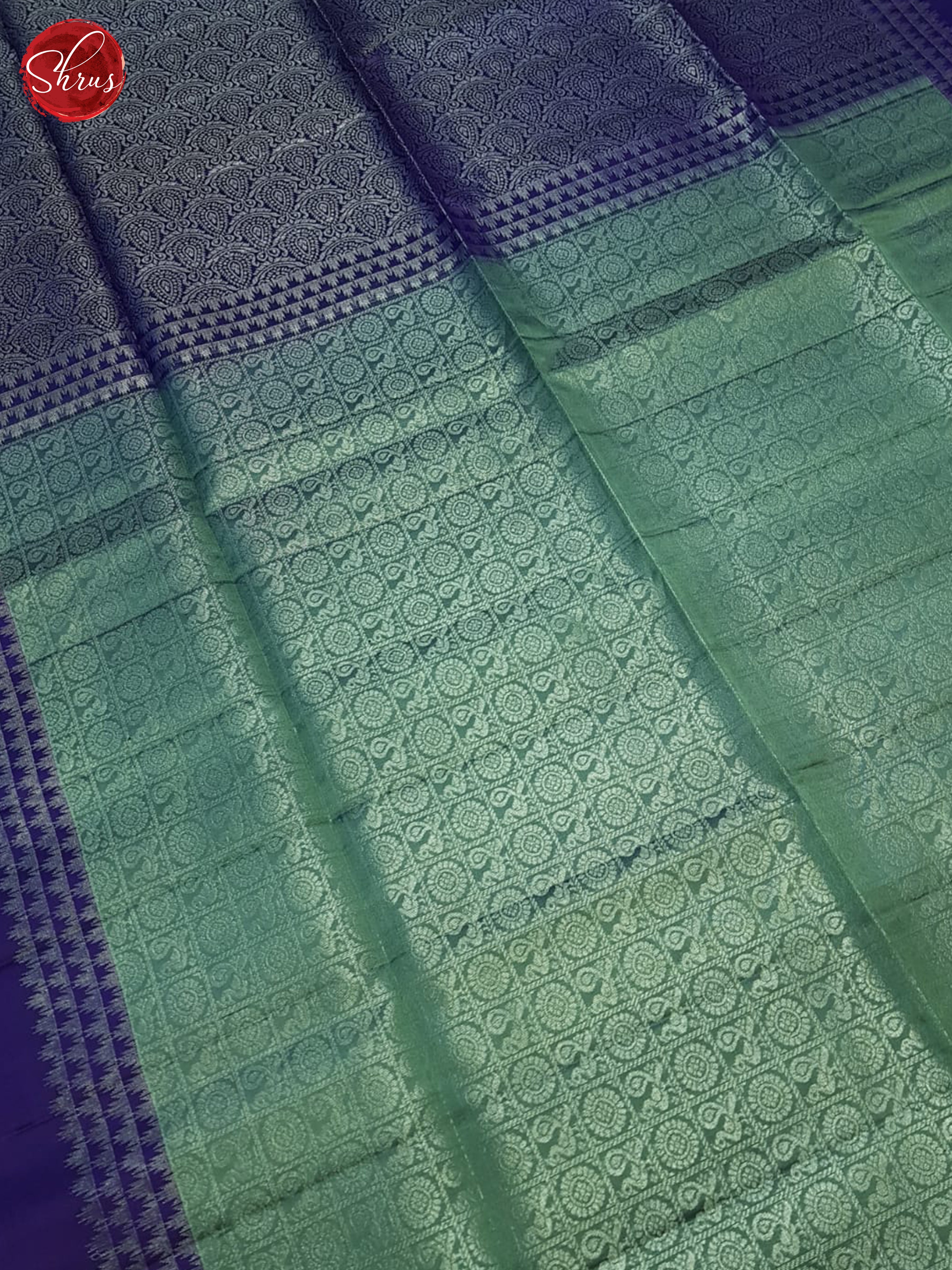 Green And Purple- Soft Silk Saree - Shop on ShrusEternity.com