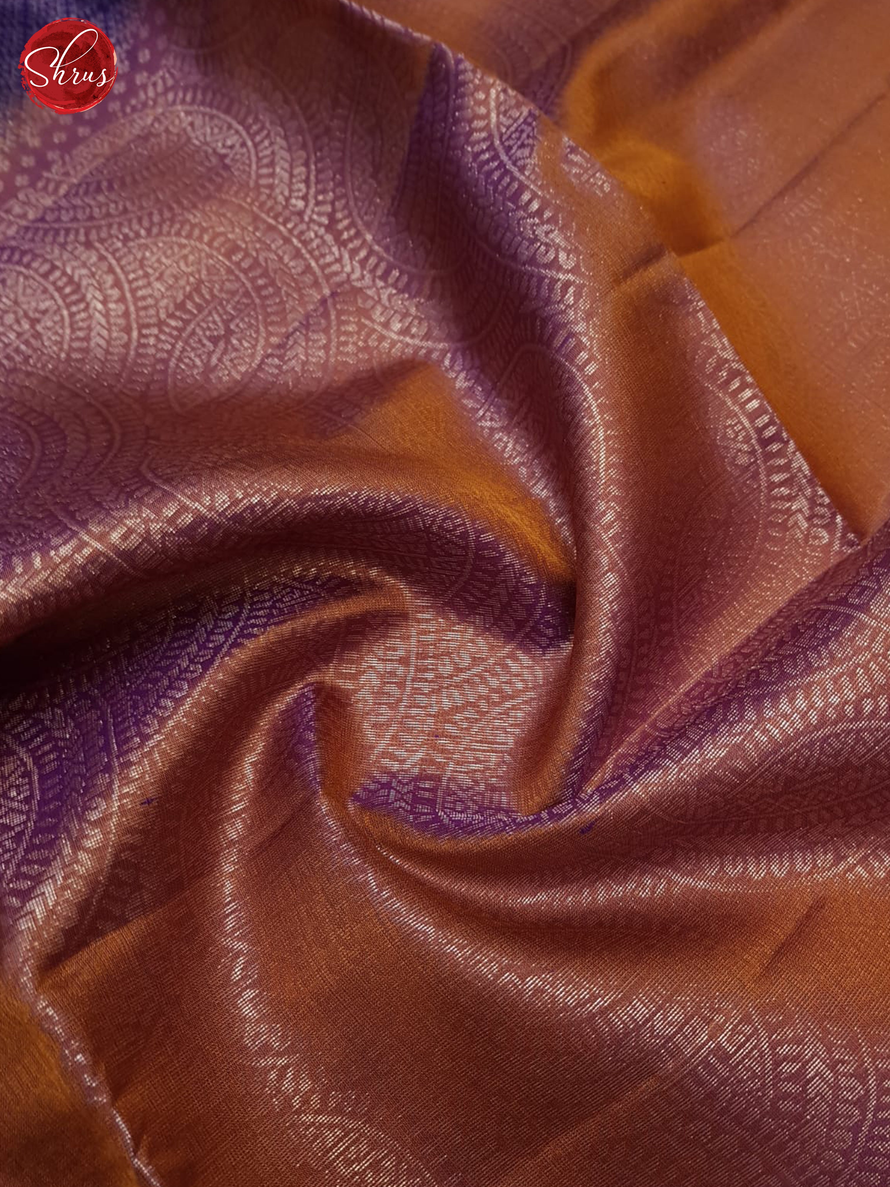 Brick And Purple- Soft Silk Saree - Shop on ShrusEternity.com