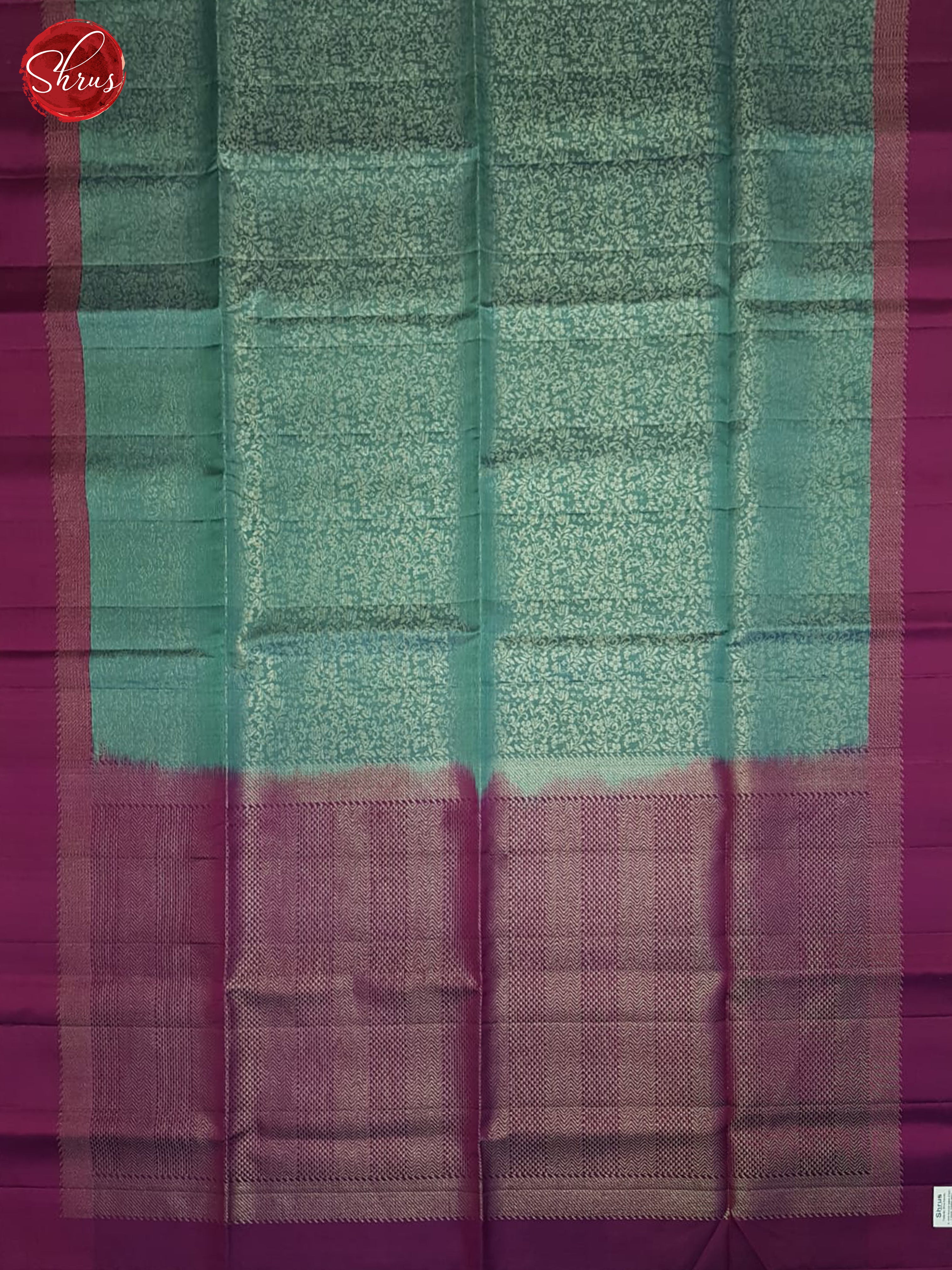 Blue And Wine- Soft Silk Saree - Shop on ShrusEternity.com