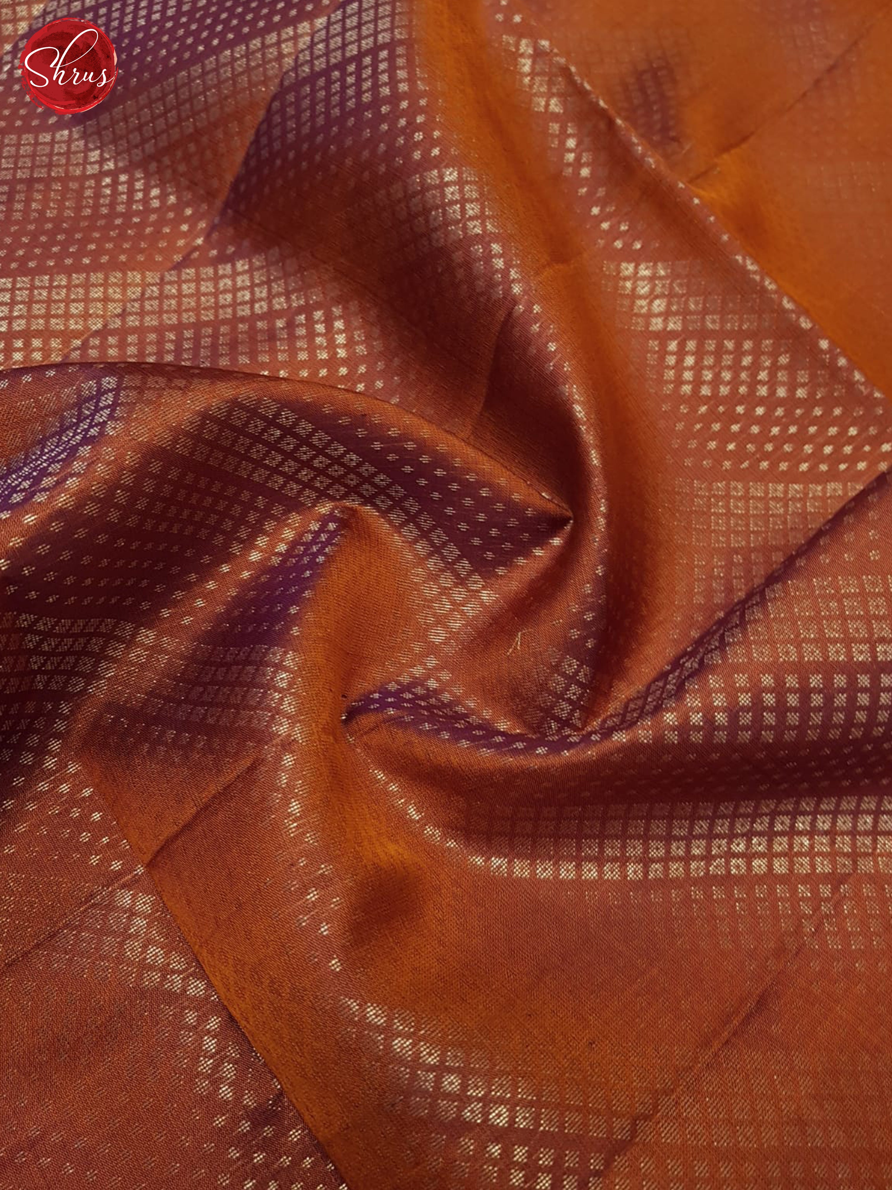 Brick Orange And Purple - Soft Silk Saree - Shop on ShrusEternity.com