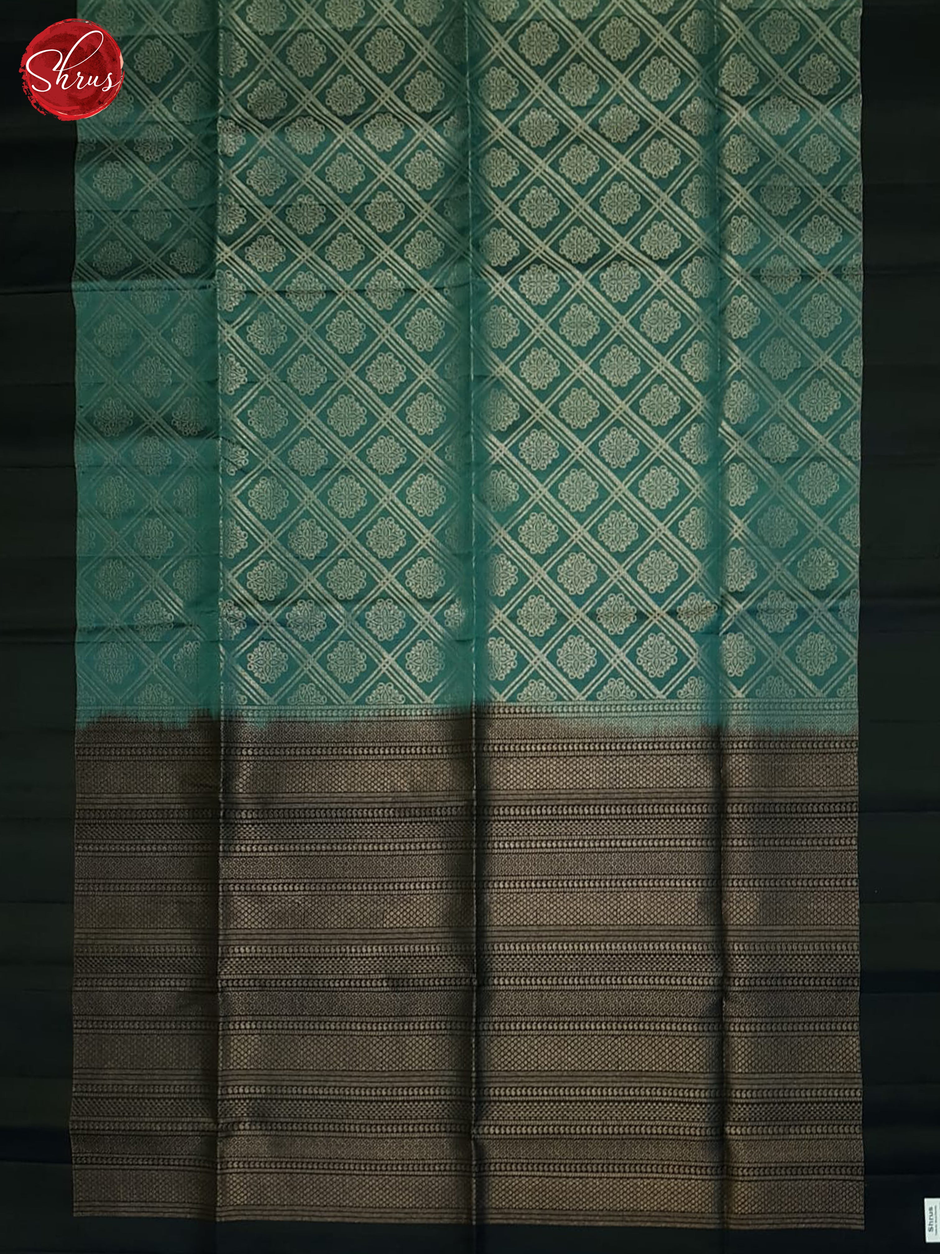 Blue & Navy Blue - Soft Silk Saree - Shop on ShrusEternity.com