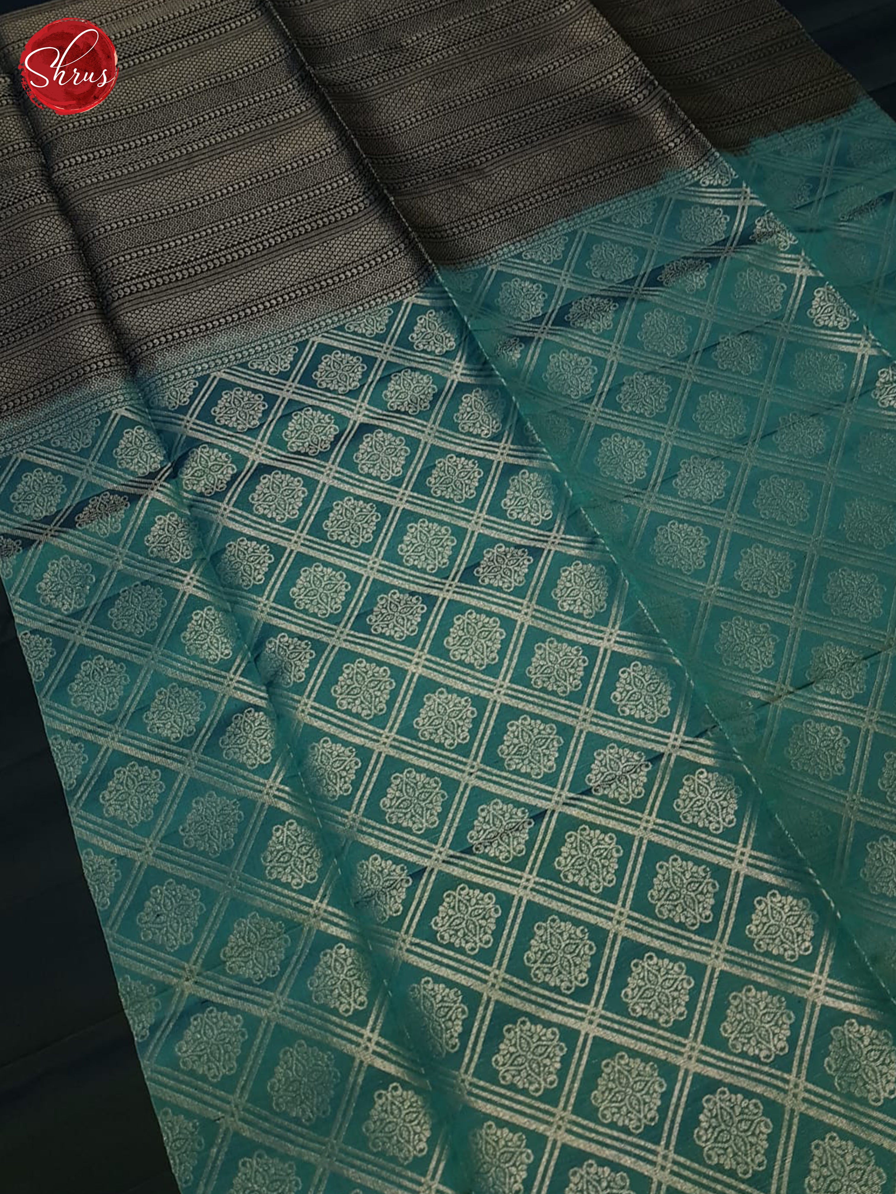 Blue & Navy Blue - Soft Silk Saree - Shop on ShrusEternity.com