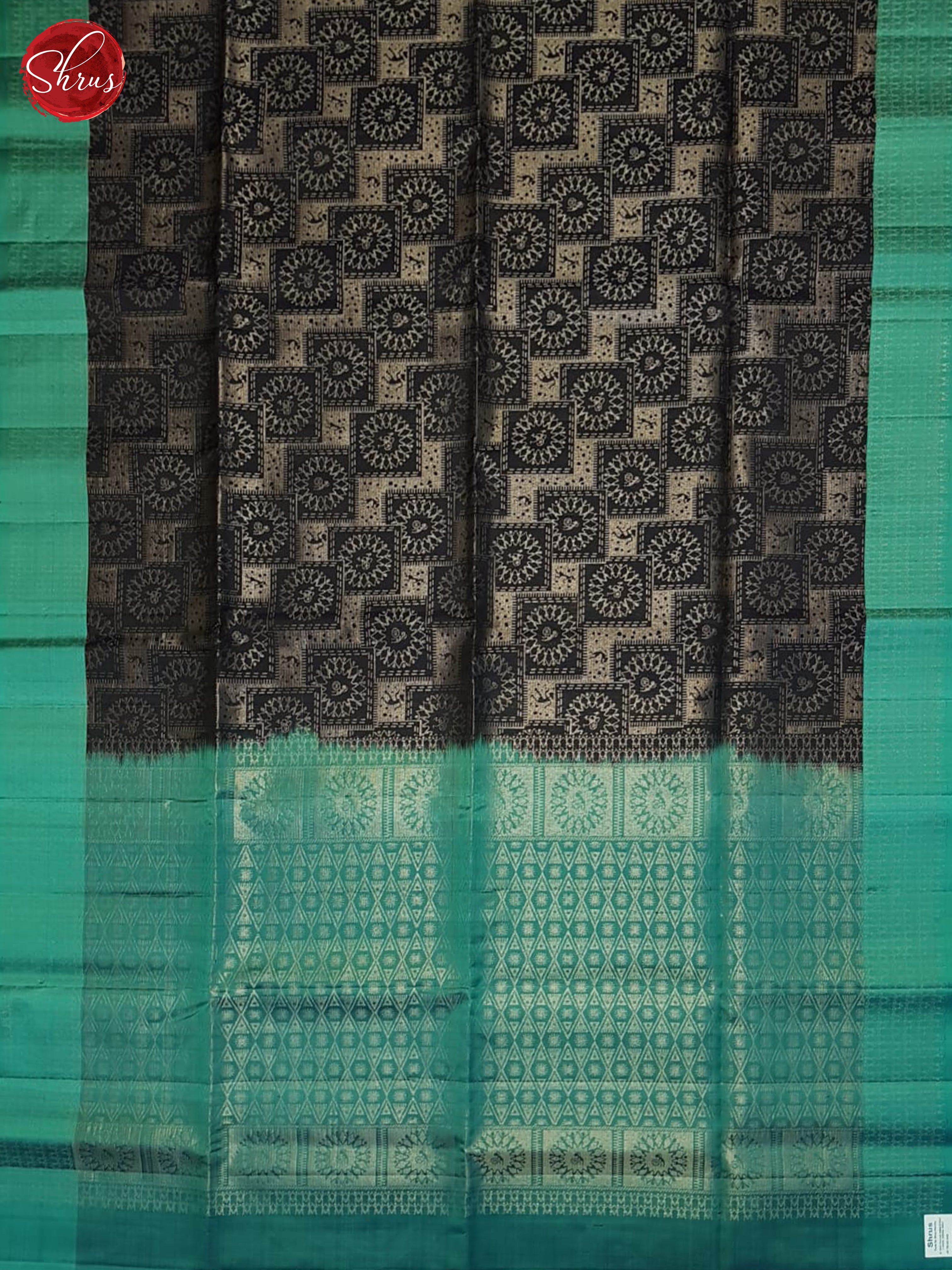 Dark Blue & Teal Blue - soft Silk Saree - Shop on ShrusEternity.com