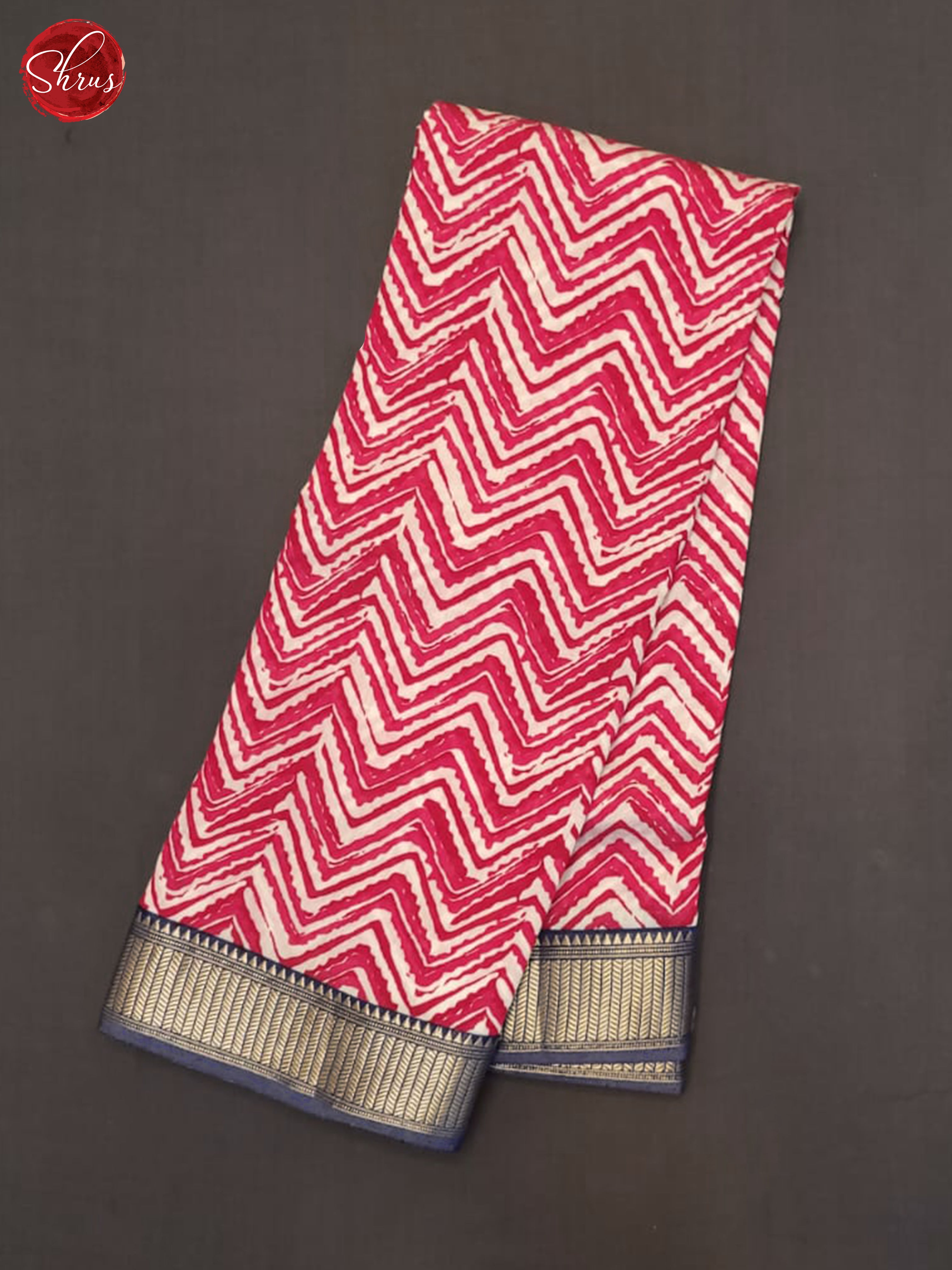 Pink And Blue- Art Modal Saree - Shop on ShrusEternity.com