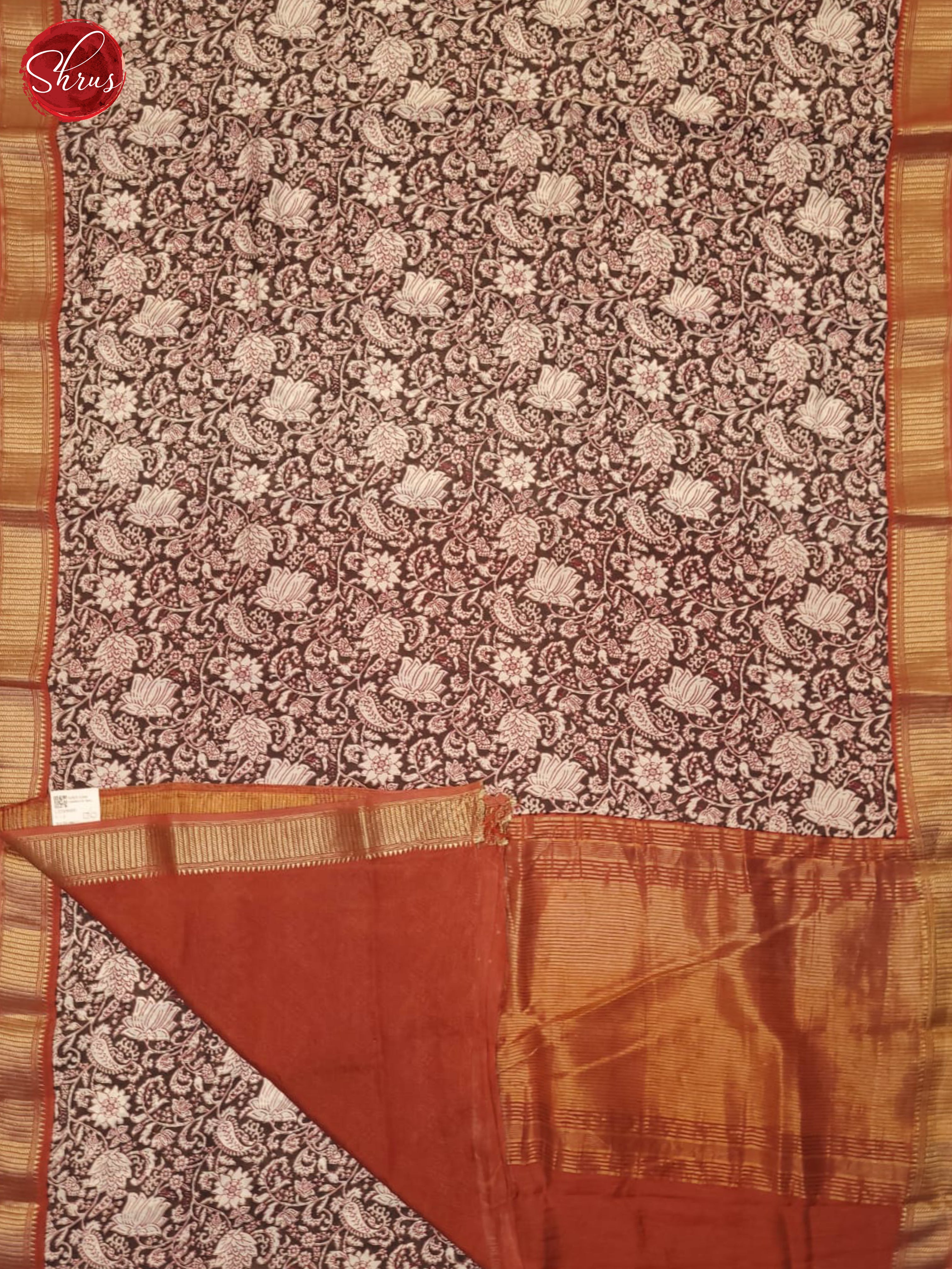 Grey And Brick- Art Modal Saree - Shop on ShrusEternity.com