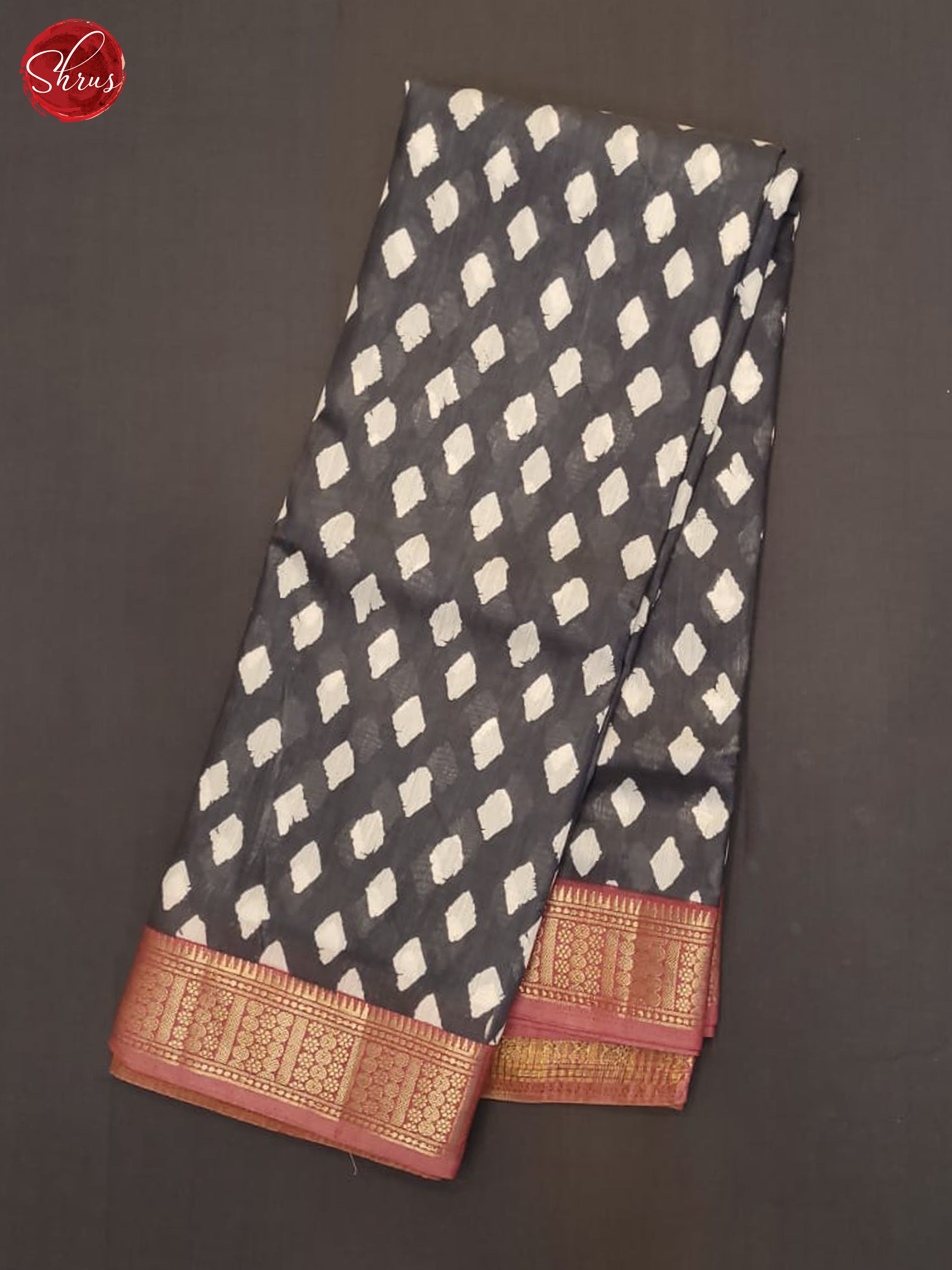 Grey And Dusty Pink- Art Modal Saree - Shop on ShrusEternity.com