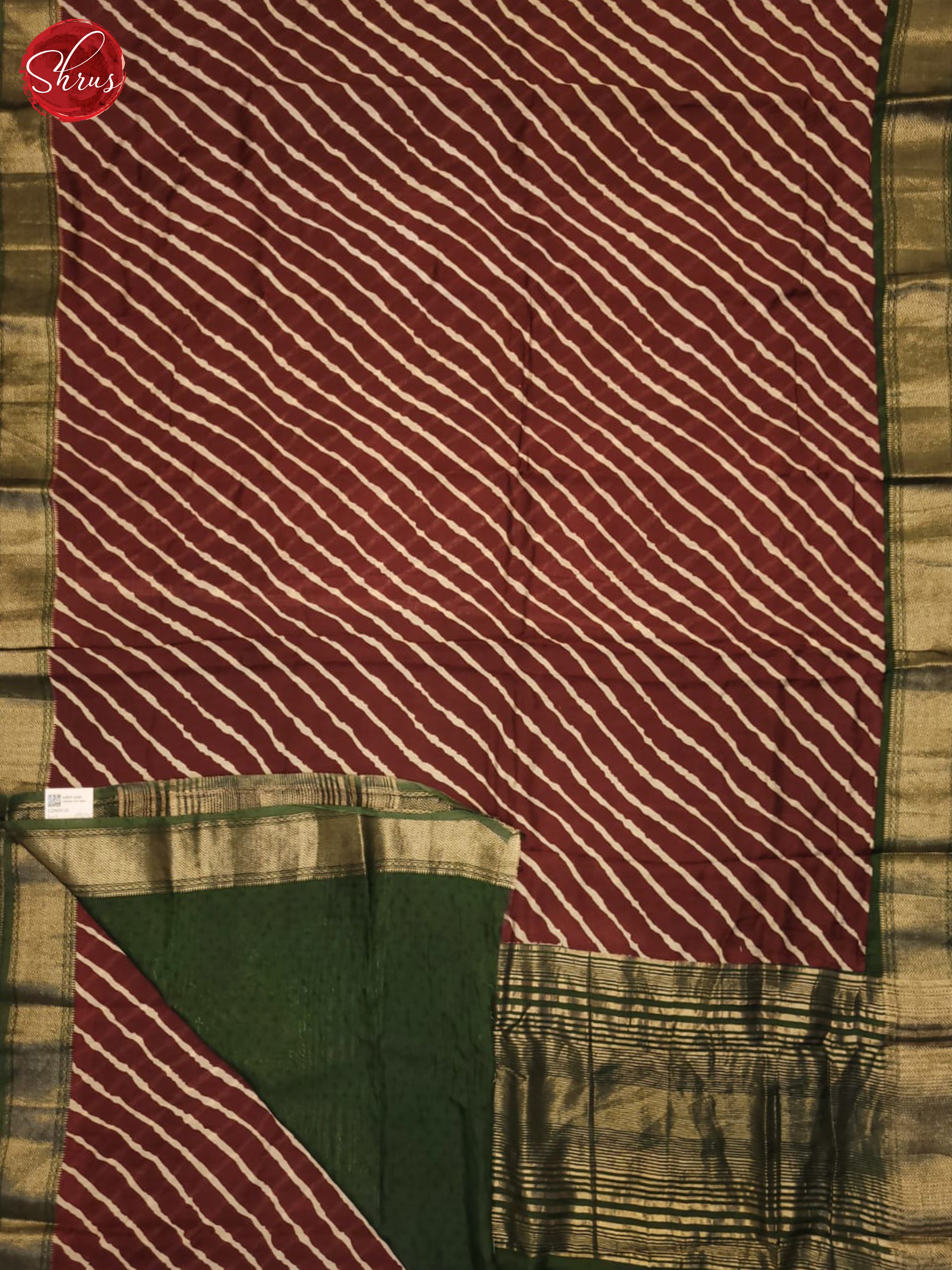 Brown And Green- Art Modal Saree - Shop on ShrusEternity.com